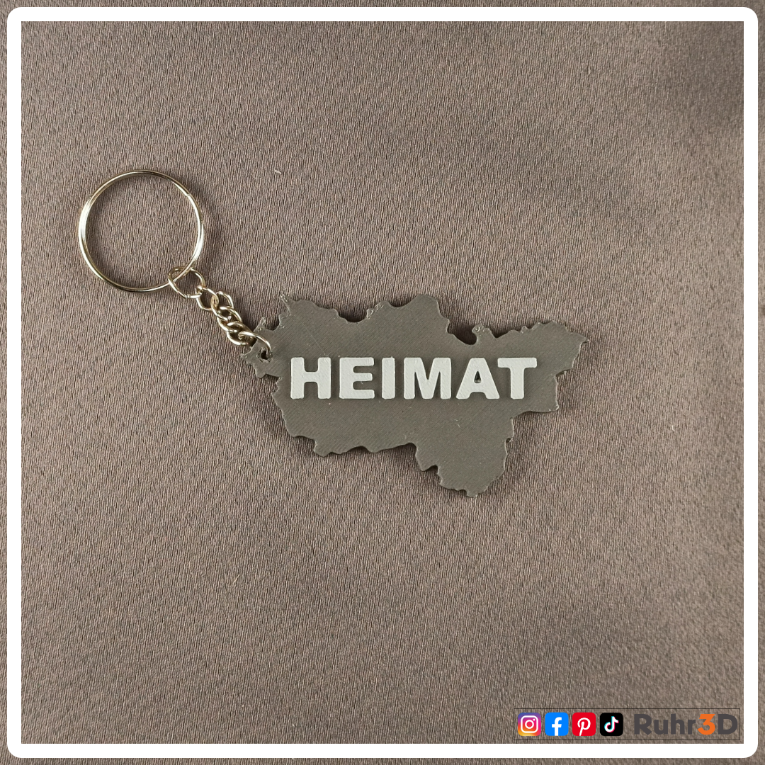 Schlüsselanhänger Ruhrgebiet • Heimat | Ruhrgebiet | Revier | Ruhrpott | Bergbau | Kumpel | Lore •