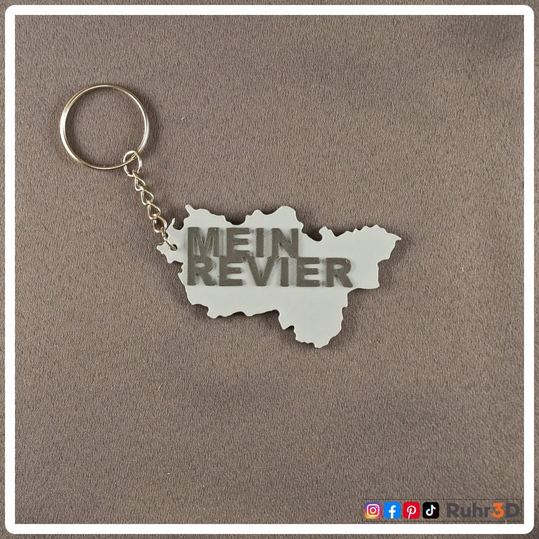 Schlüsselanhänger Ruhrgebiet • Heimat | Ruhrgebiet | Revier | Ruhrpott | Bergbau | Kumpel | Lore •