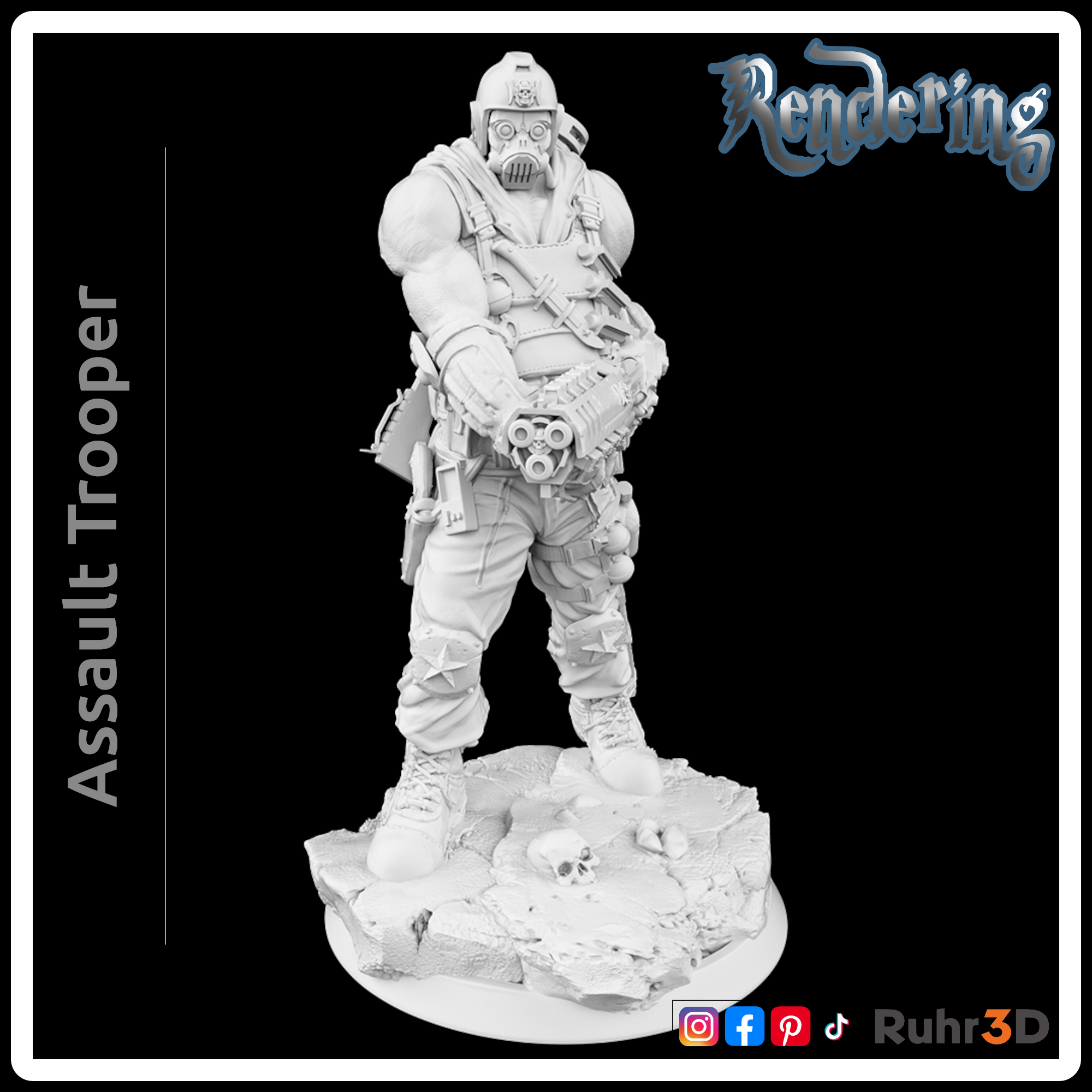 Assault Trooper - CyberPunk Warfare (32mm)