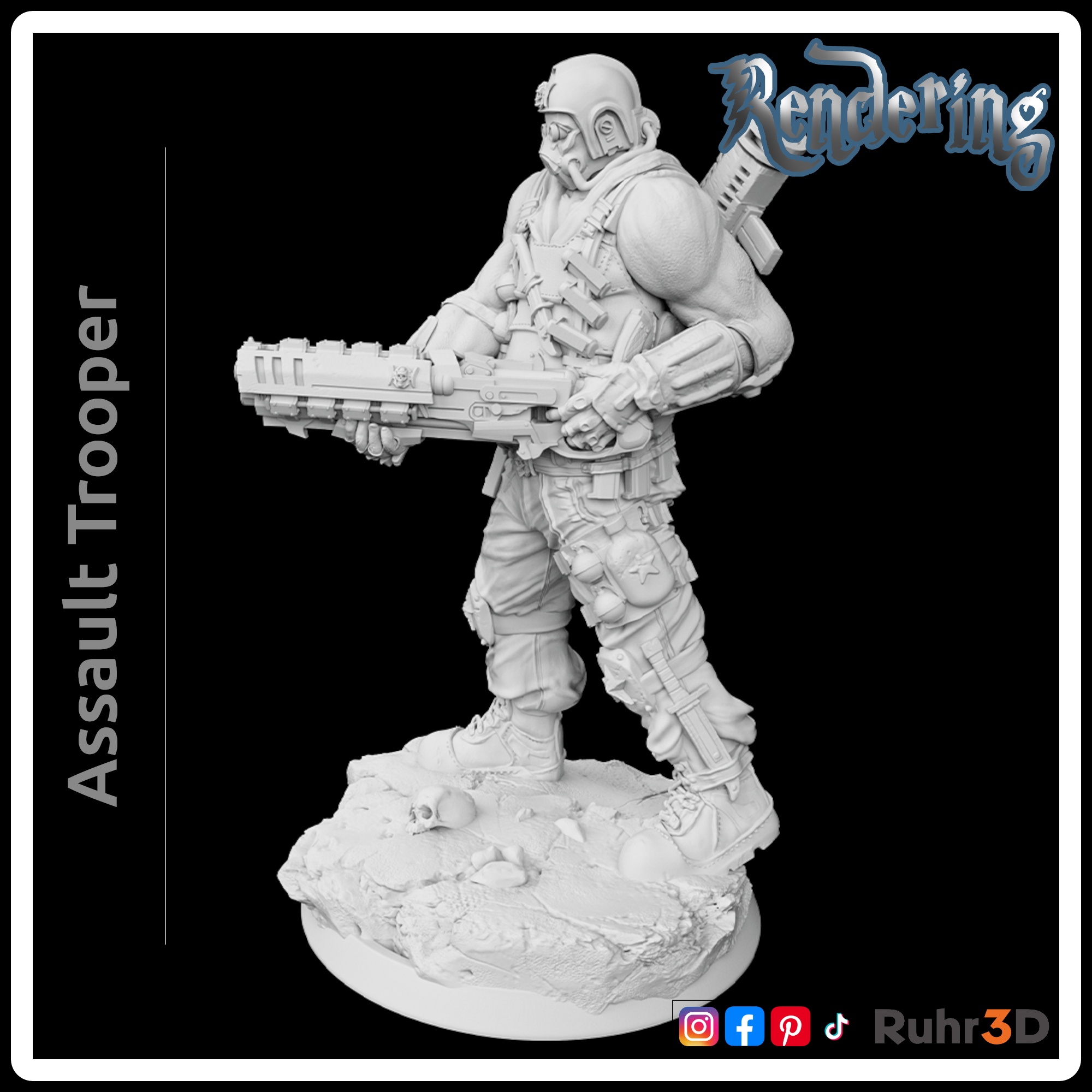 Assault Trooper - CyberPunk Warfare (32mm)