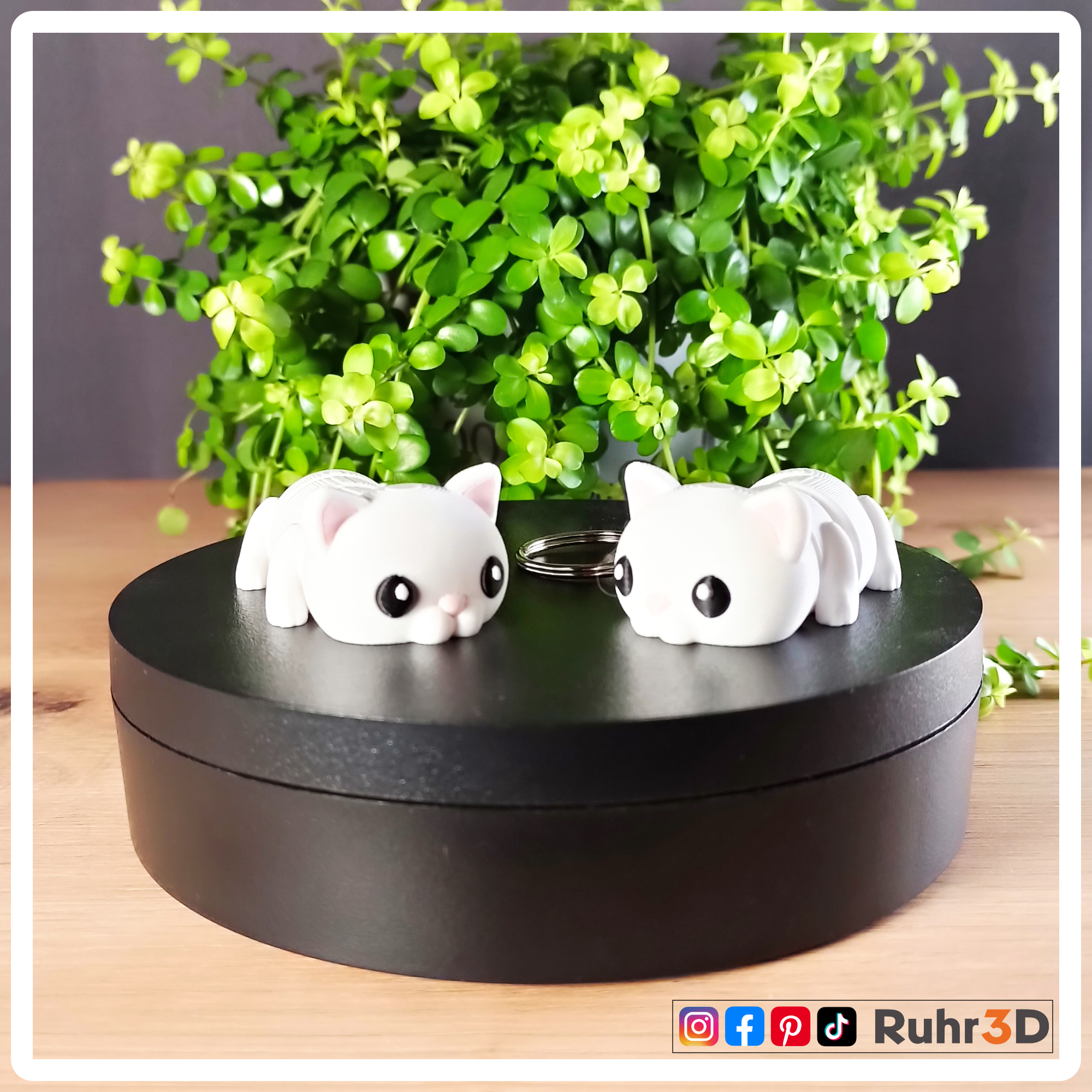 Cute Flexi Cat • Schlüsselanhänger • Gelenk Katze • Klein • Süß • Flexibel • Fidget