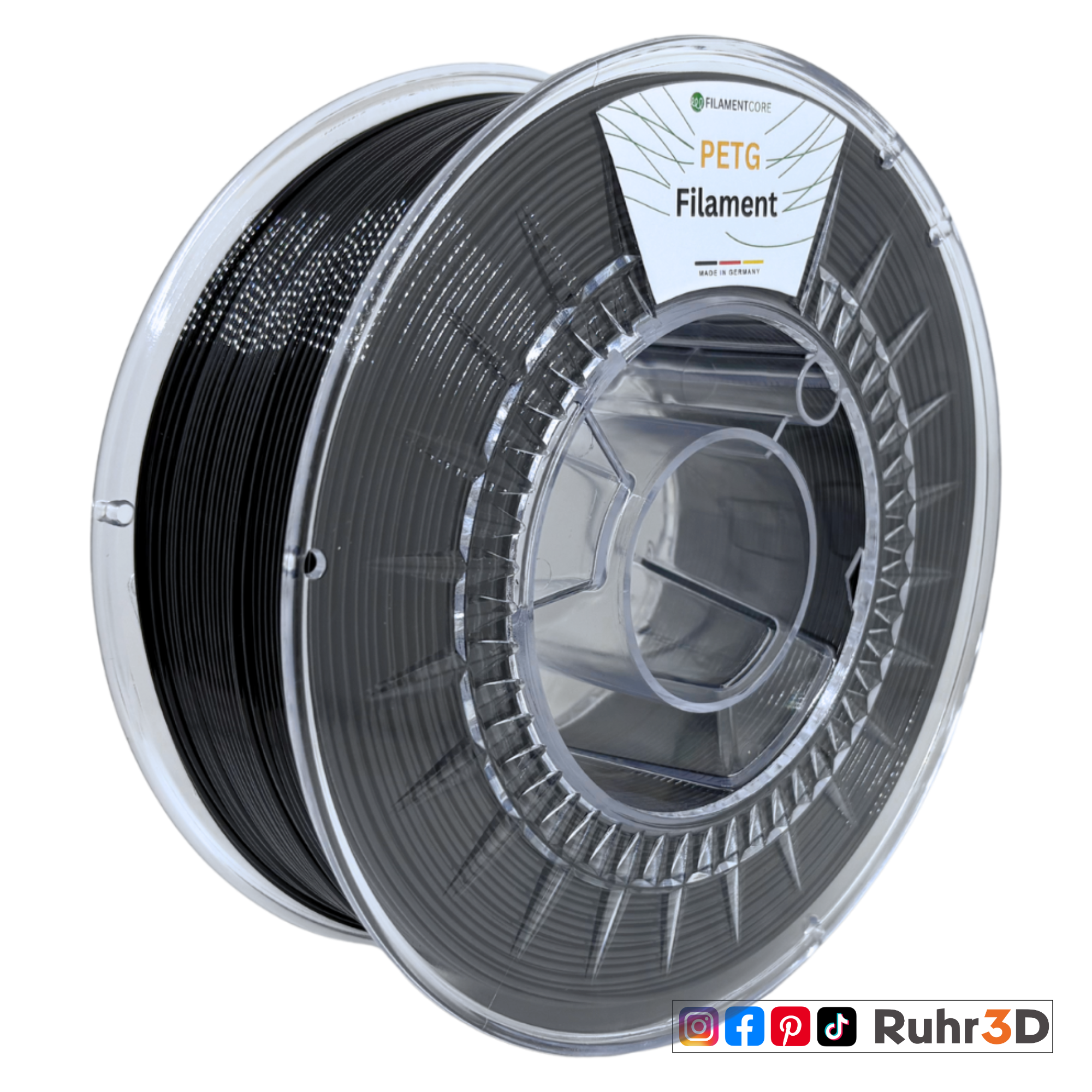 PETG - Schwarz - 1,75mm / 1,0kg