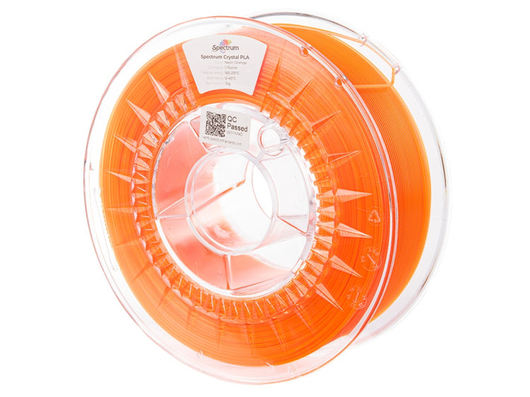 PLA Crystal - Neon Orange - 1,75mm / 1,0kg