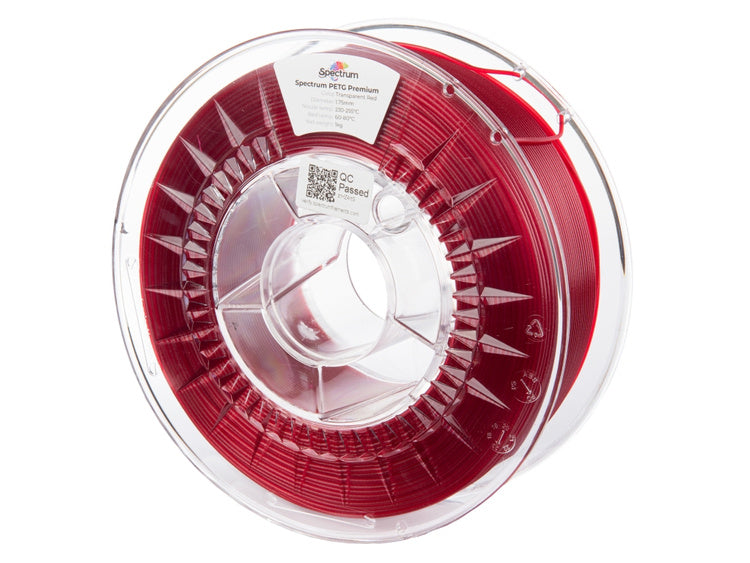 PETG Transparent - Red - 1,75mm / 1,0kg
