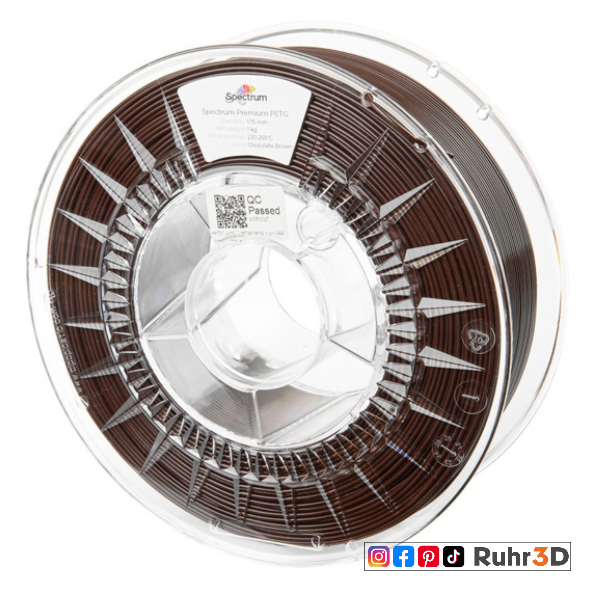 PETG - Chocolate - 1,75mm / 1,0kg (RAL 8016)