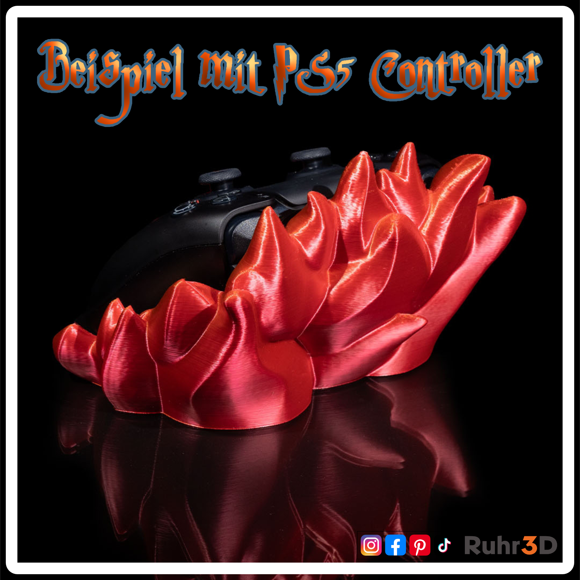 Fire Semblance âą Controller Halter | Gamepad Halter | PlayStation 5 / Xbox âą