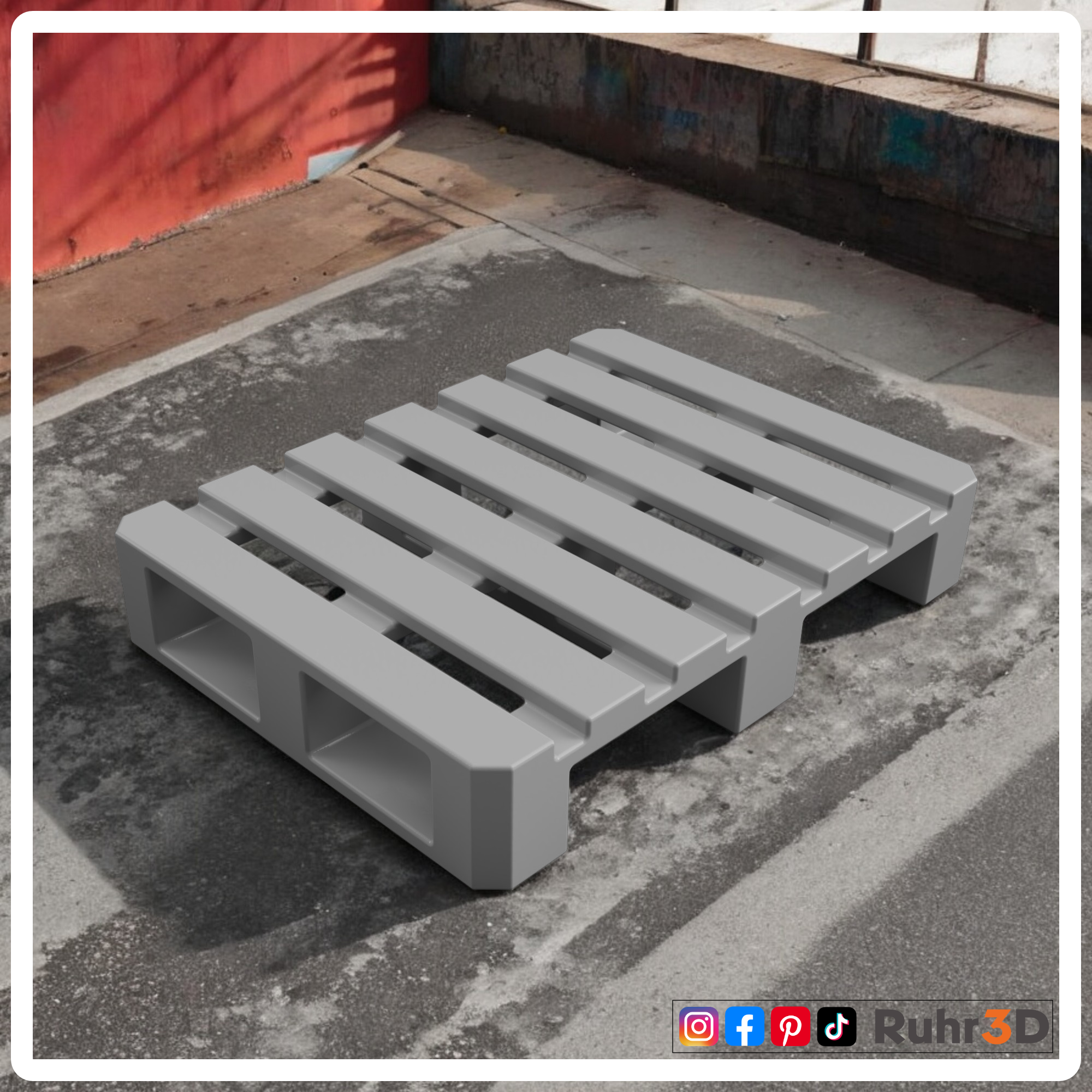 Halbpalette (Halbe Europalette) - Maßstab 1:35