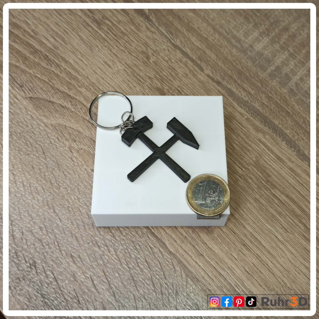 Schlüsselanhänger Schlägel & Eisen • Heimat | Ruhrgebiet | Revier | Ruhrpott | Bergbau | Kumpel | Lore •