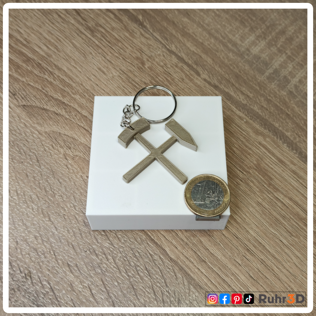 Schlüsselanhänger Schlägel & Eisen • Heimat | Ruhrgebiet | Revier | Ruhrpott | Bergbau | Kumpel | Lore •