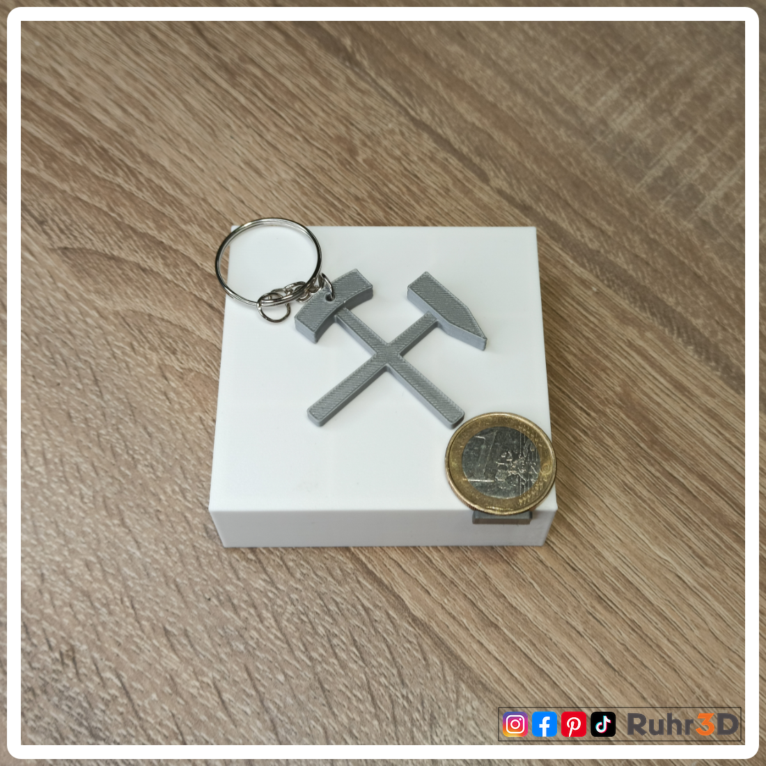 Schlüsselanhänger Schlägel & Eisen • Heimat | Ruhrgebiet | Revier | Ruhrpott | Bergbau | Kumpel | Lore •