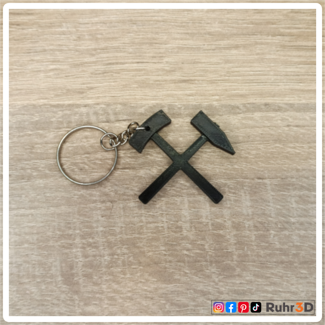 Schlüsselanhänger Schlägel & Eisen • Heimat | Ruhrgebiet | Revier | Ruhrpott | Bergbau | Kumpel | Lore •