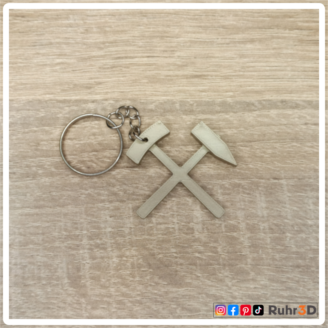 Schlüsselanhänger Schlägel & Eisen • Heimat | Ruhrgebiet | Revier | Ruhrpott | Bergbau | Kumpel | Lore •