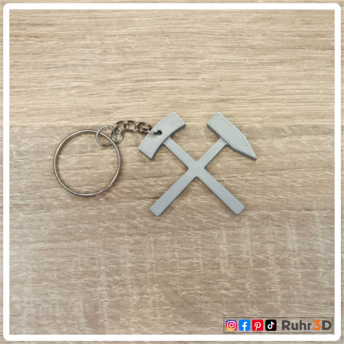 Schlüsselanhänger Schlägel & Eisen • Heimat | Ruhrgebiet | Revier | Ruhrpott | Bergbau | Kumpel | Lore •