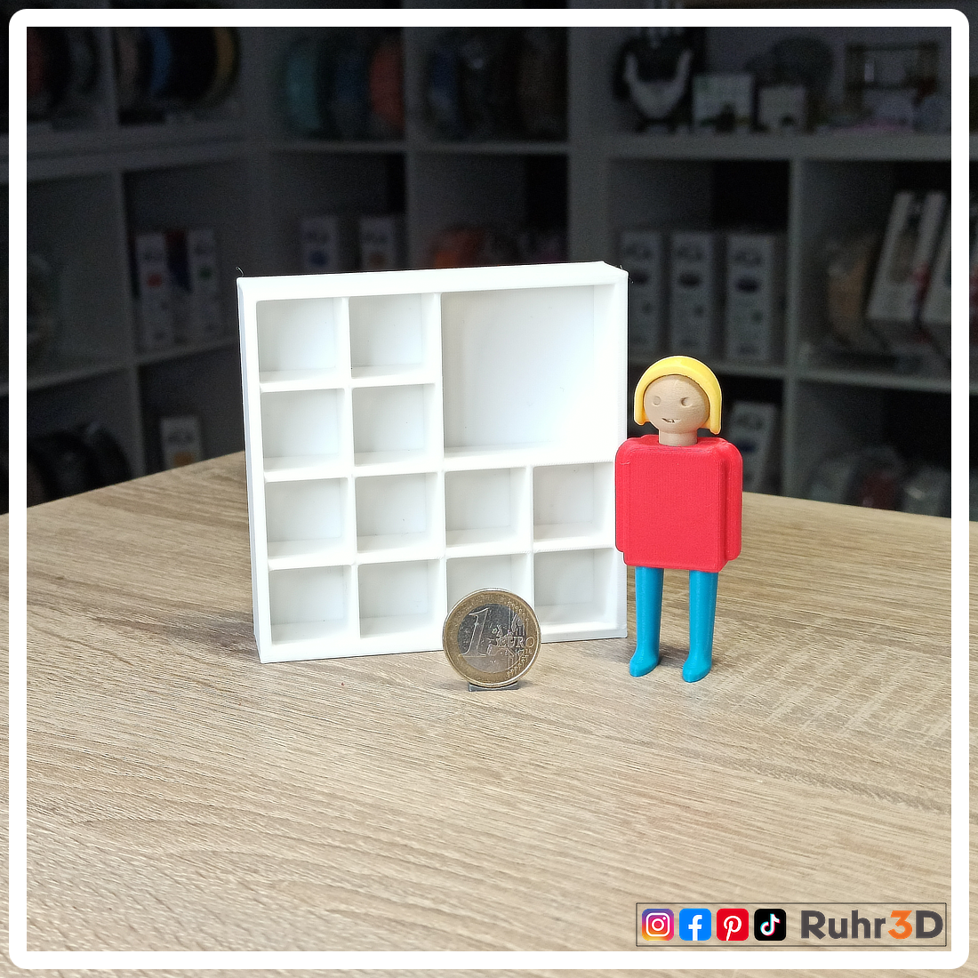 Miniatur Regal - Modell C • Wichtel • Fee • Puppenhaus • Miniverse • Fanart • Dekoration •