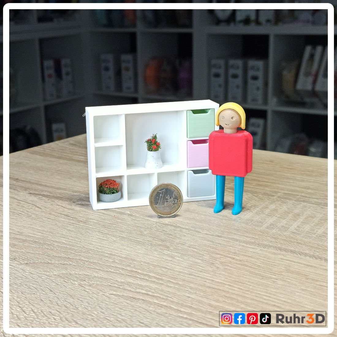 Miniatur Regal - Modell C • Wichtel • Fee • Puppenhaus • Miniverse • Fanart • Dekoration •