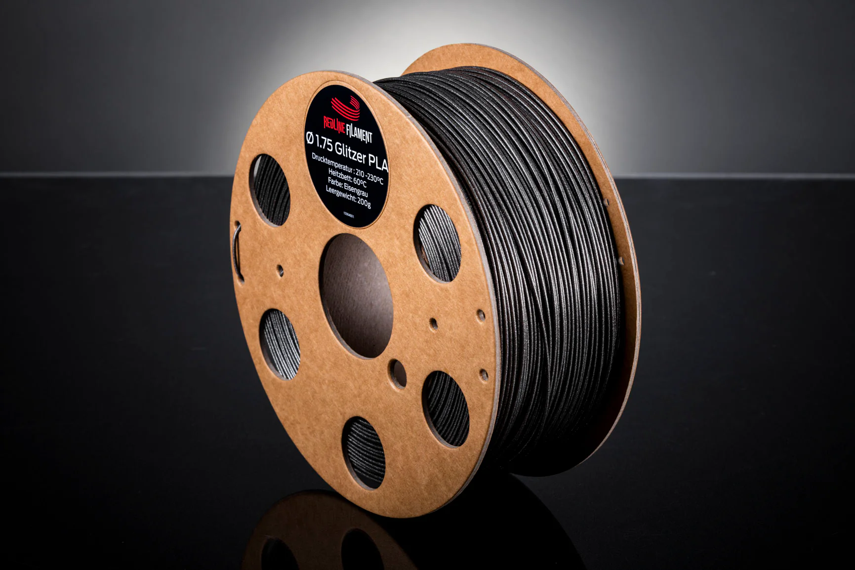 PLA Glitzer - Eisengrau - 1,75mm / 1,0kg