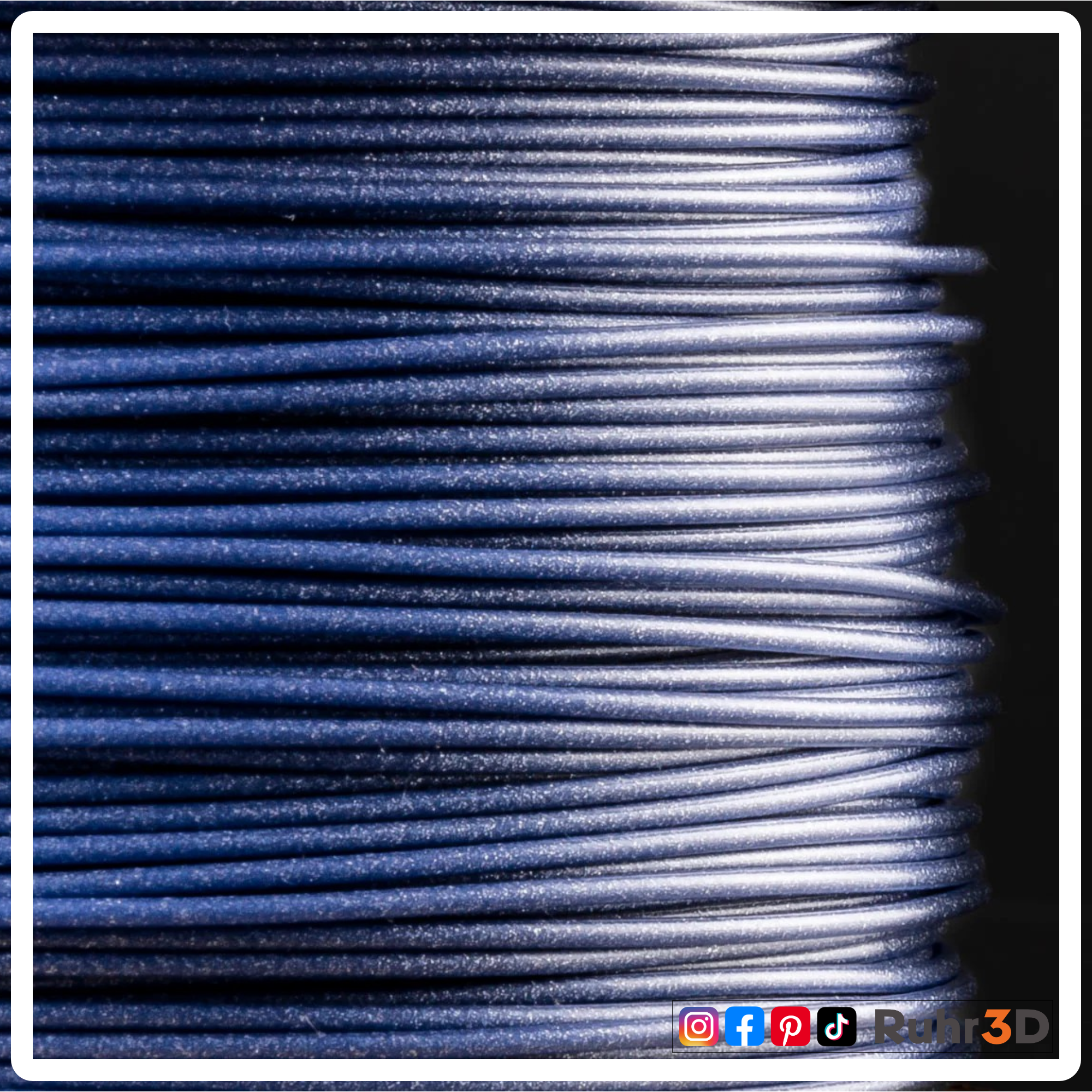 PLA Glitzer - Nachtblau - 1,75mm / 1,0kg