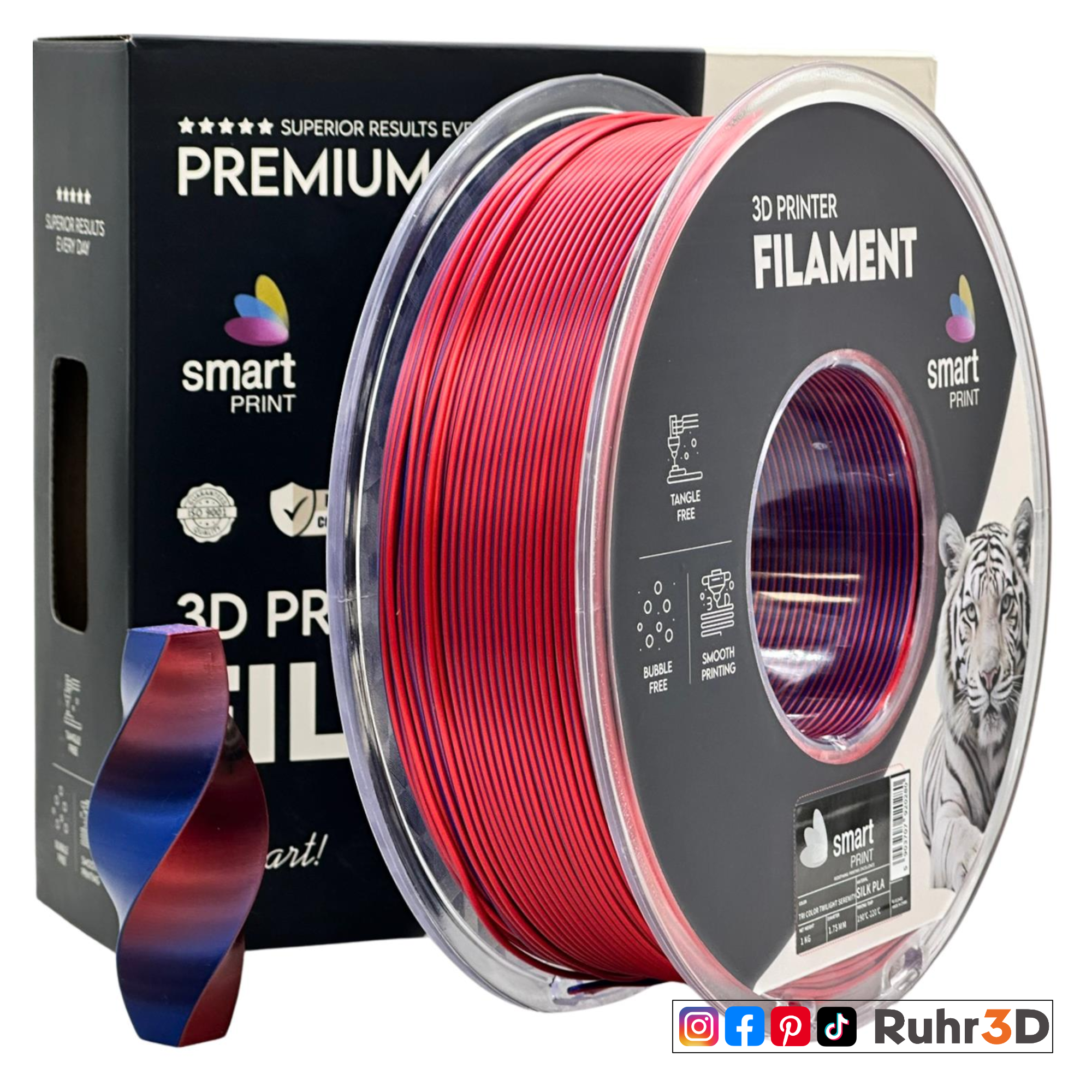PLA Silk Dual Color - Twilight Serenity - 1,75mm / 1,0kg