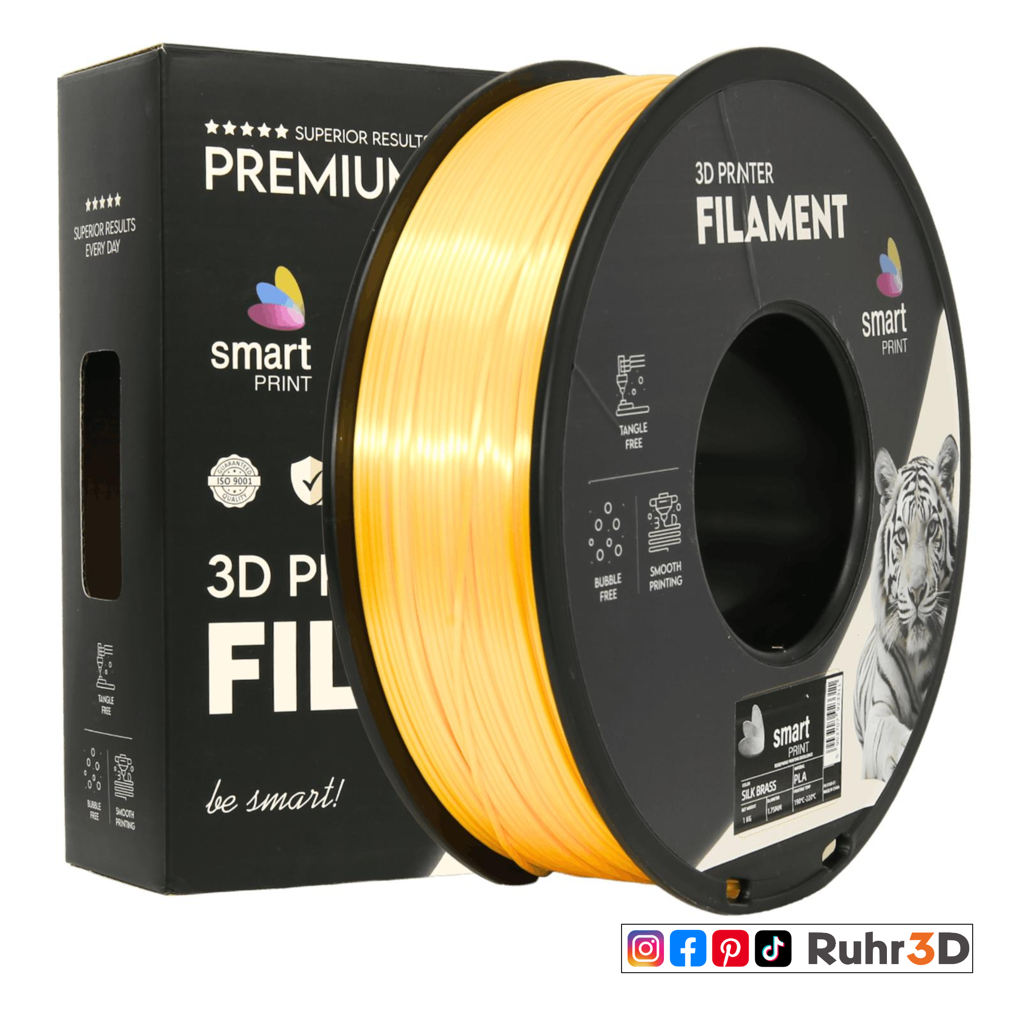 PLA Silk - Brass - 1,75mm / 1,0kg