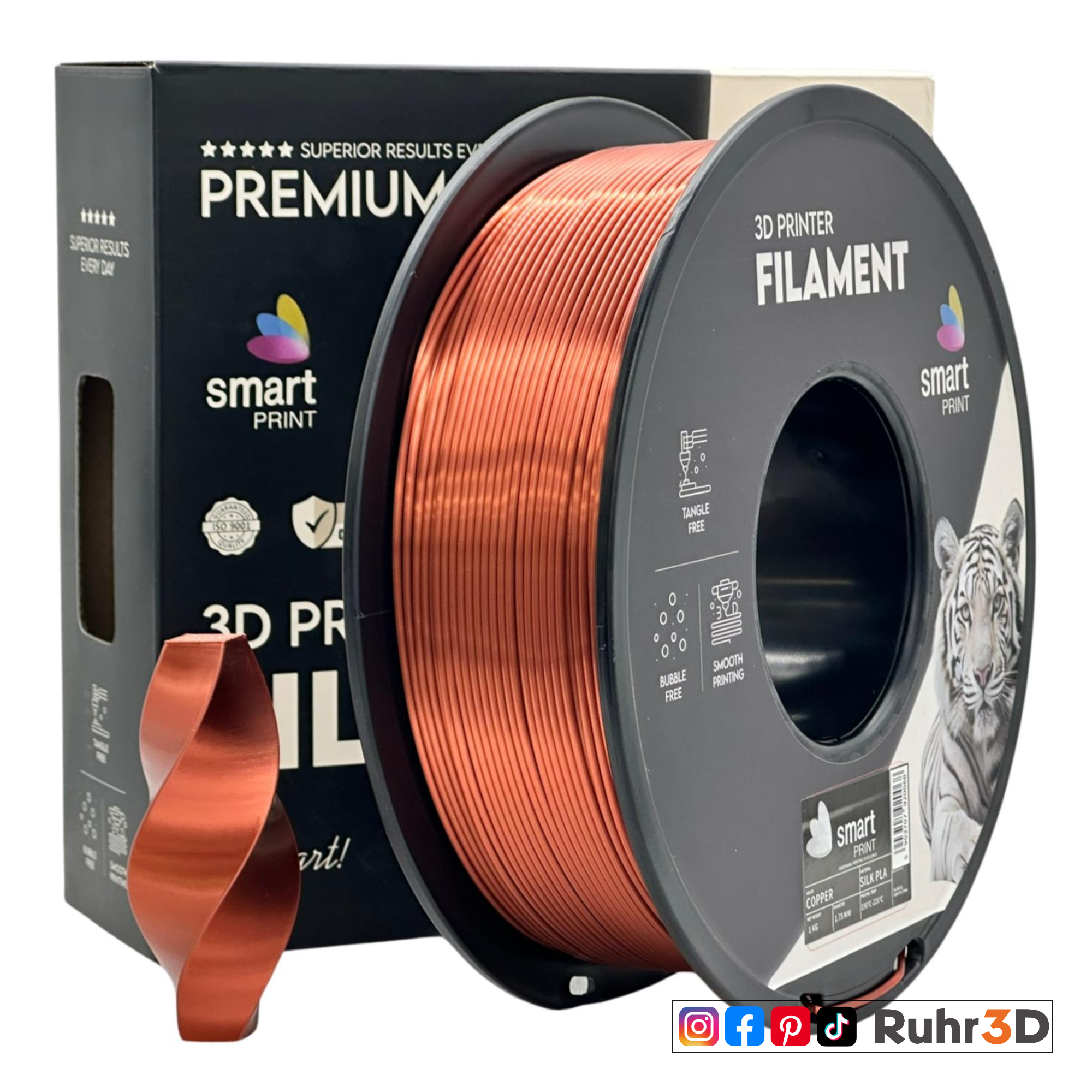 PLA Silk - Copper - 1,75mm / 1,0kg