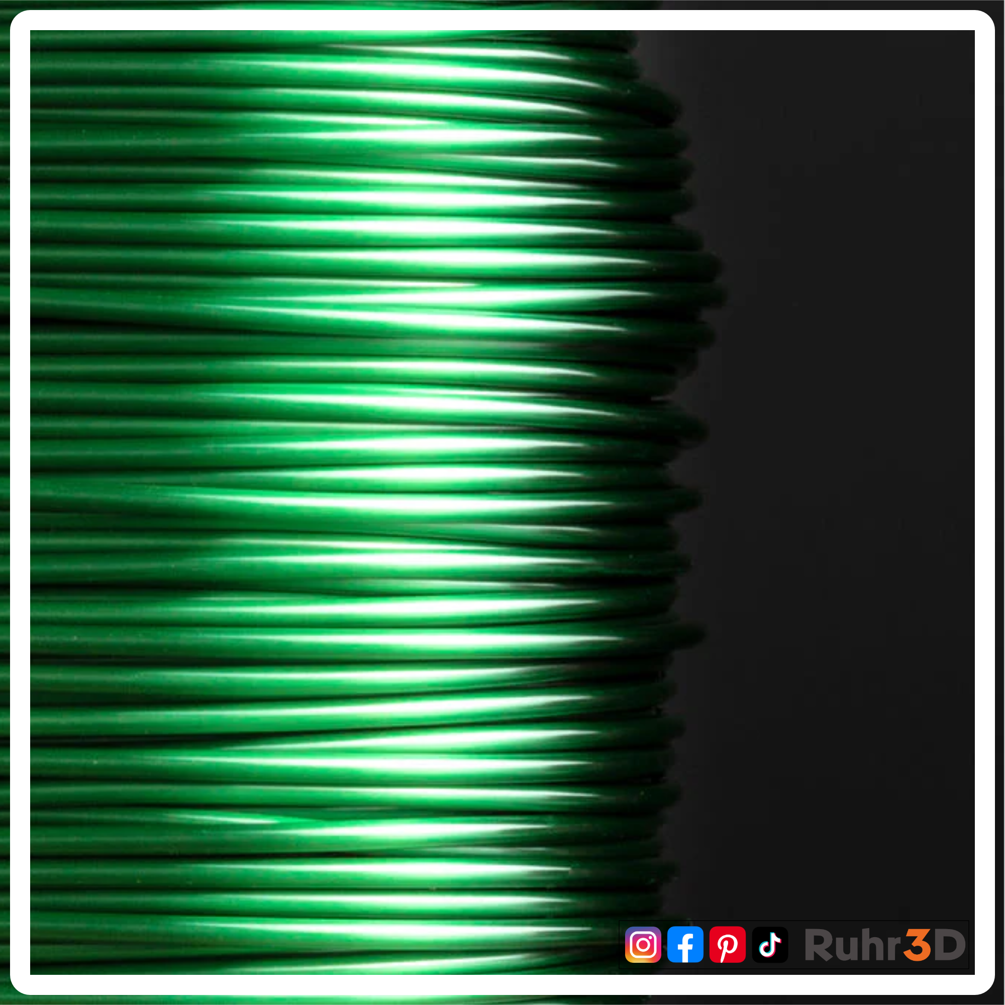 PLA Silk - Grün - 1,75mm / 1,0kg