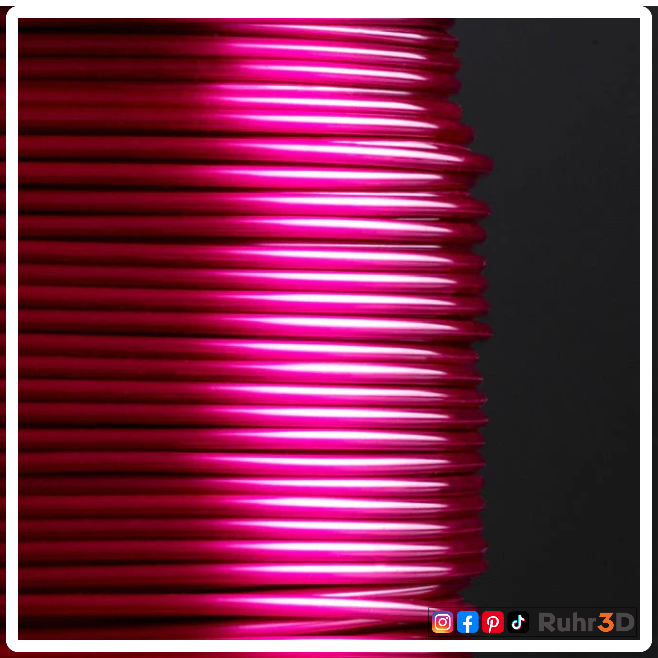 PLA Silk - Himbeerrot - 1,75mm / 0,5kg