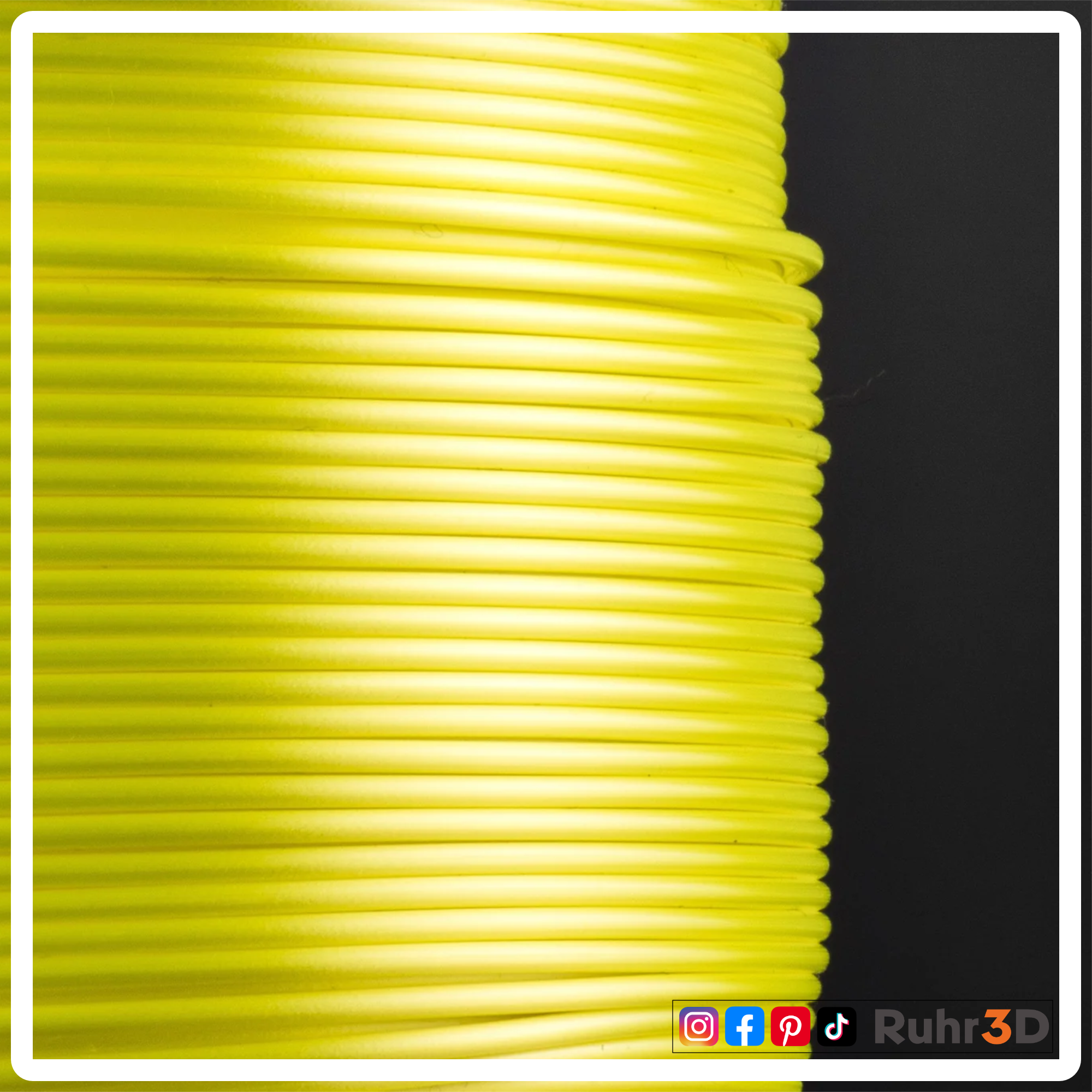 PLA Silk - Neon Gelb - 1,75mm / 1,0kg