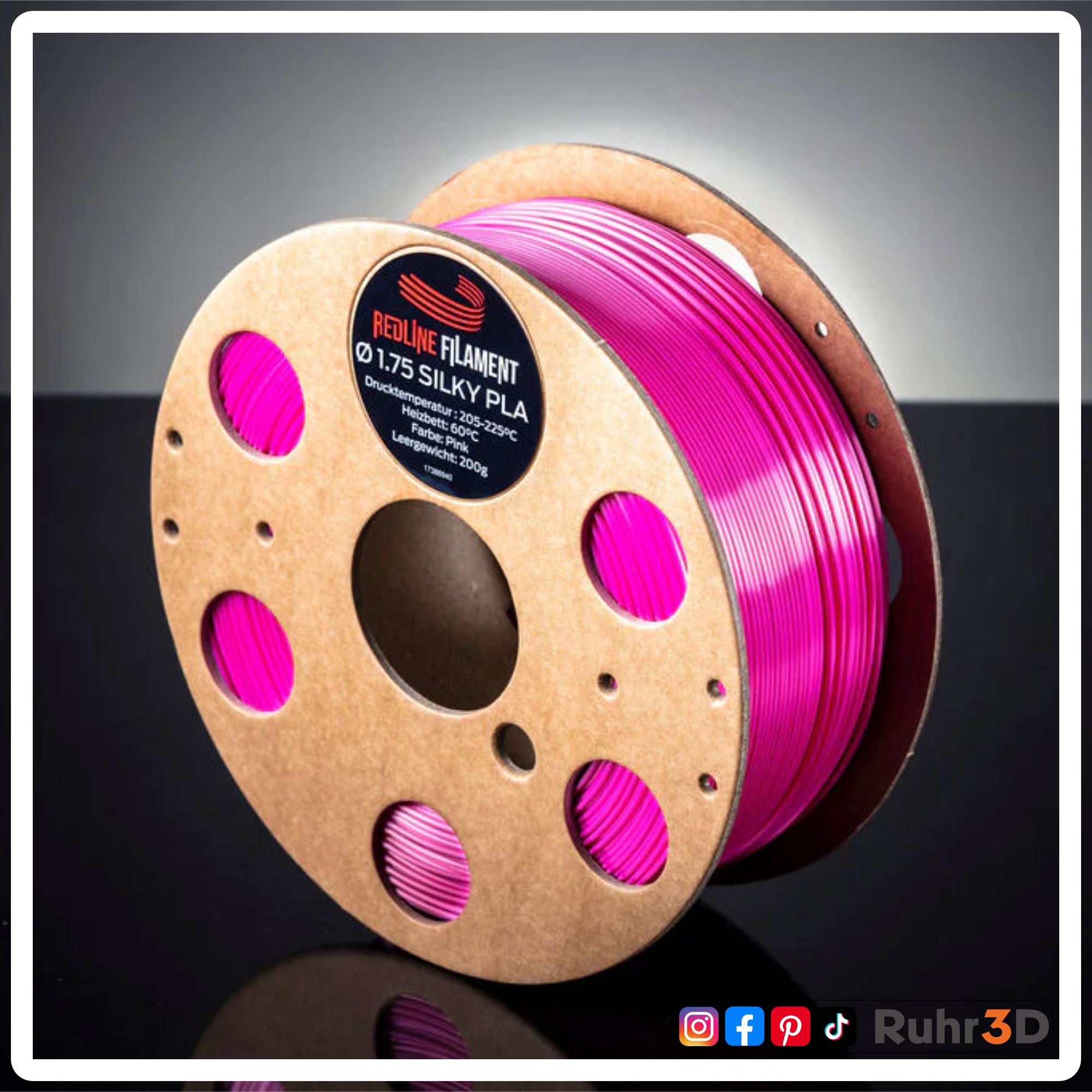 PLA Silk - Pink - 1,75mm / 1,0kg