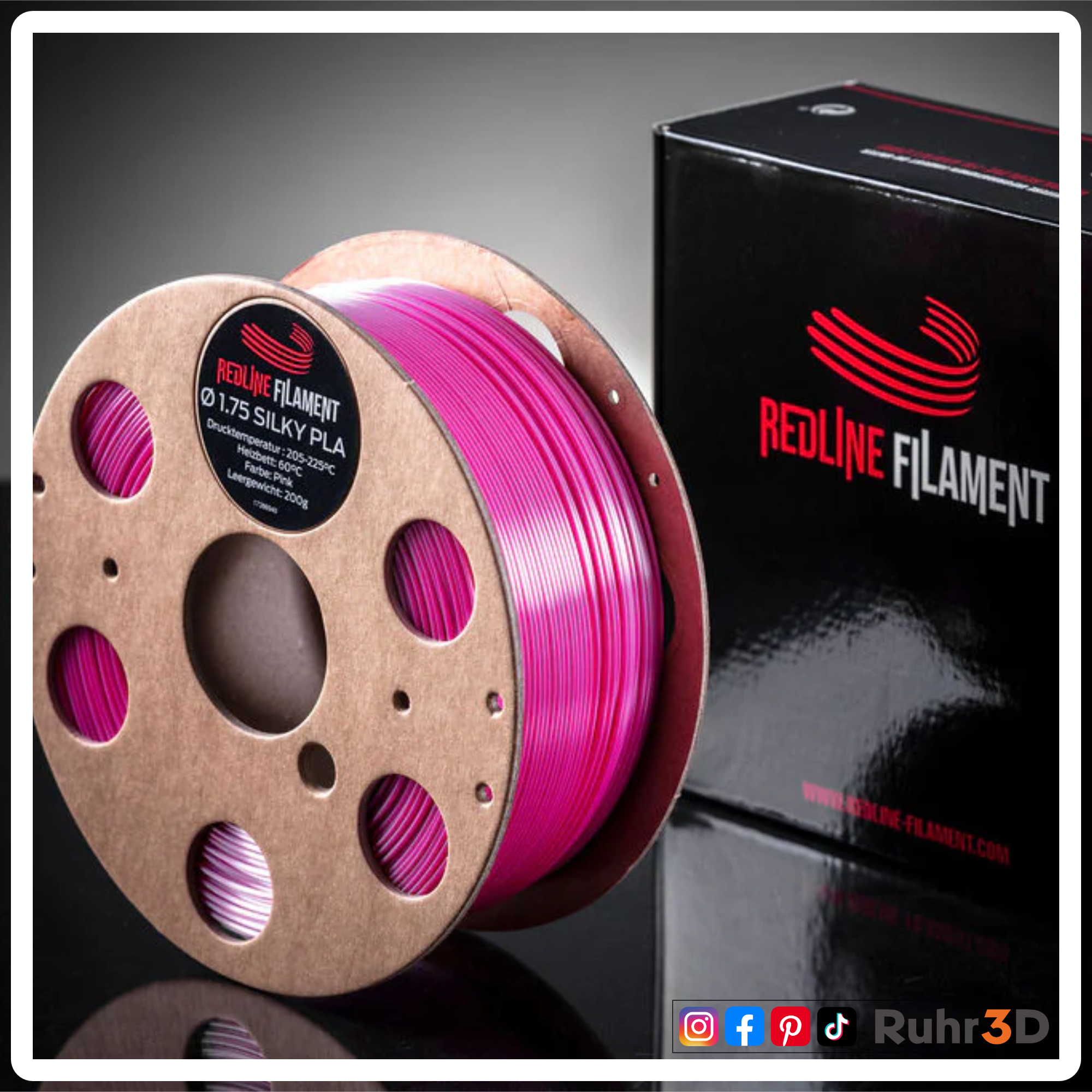 PLA Silk - Pink - 1,75mm / 1,0kg