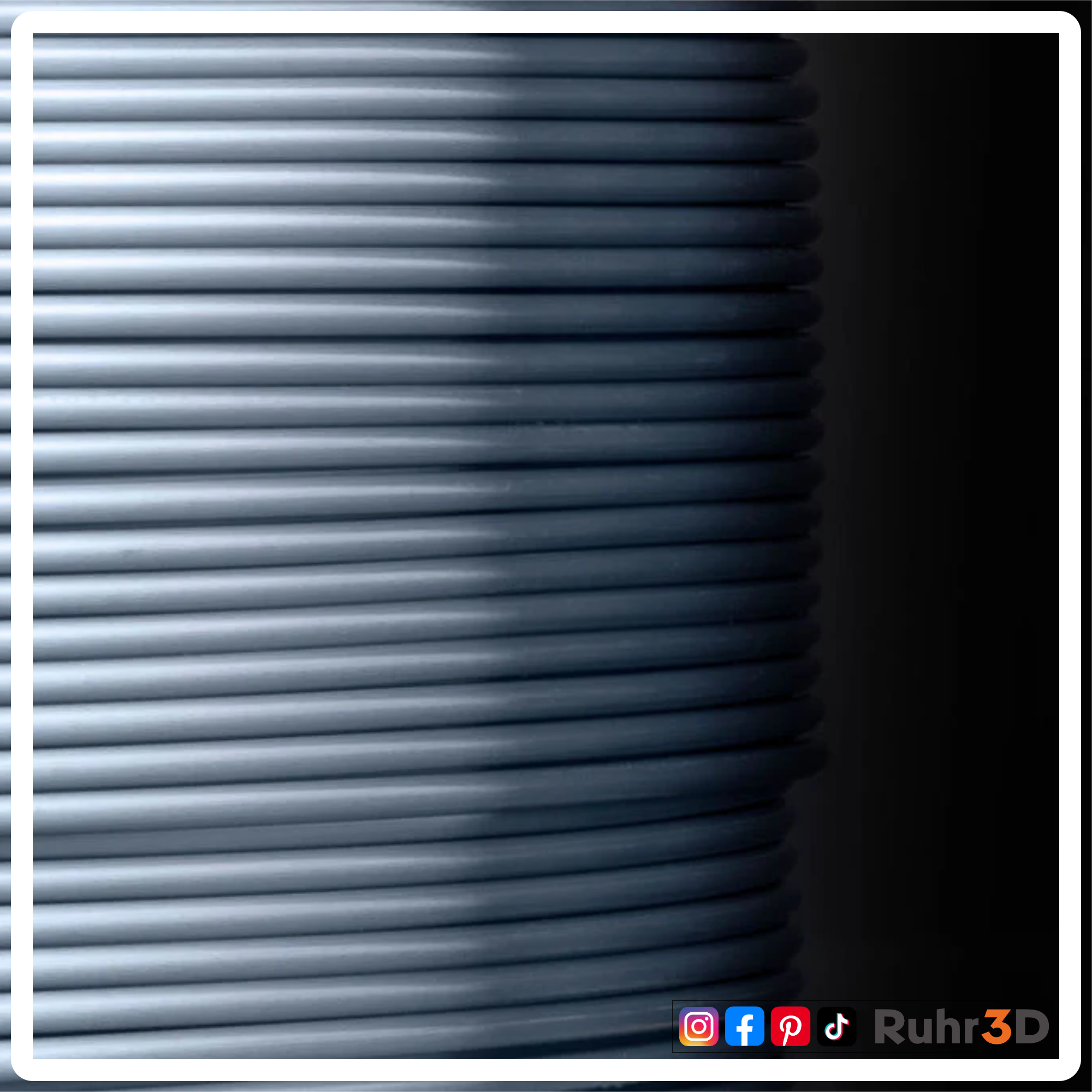 PLA Silk - Silber - 1,75mm / 1,0kg