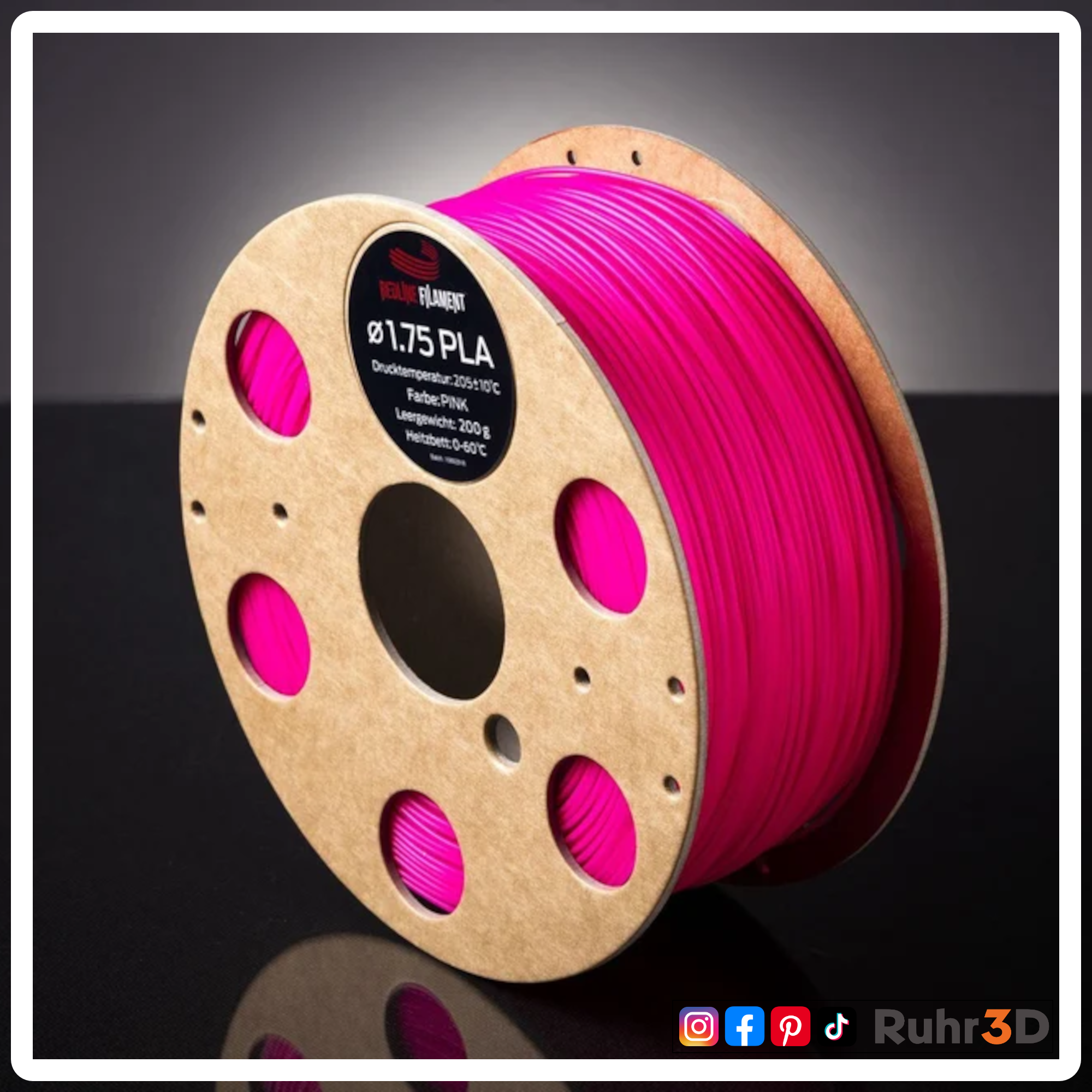 PLA - Neon Pink - 1,75mm / 1,0kg