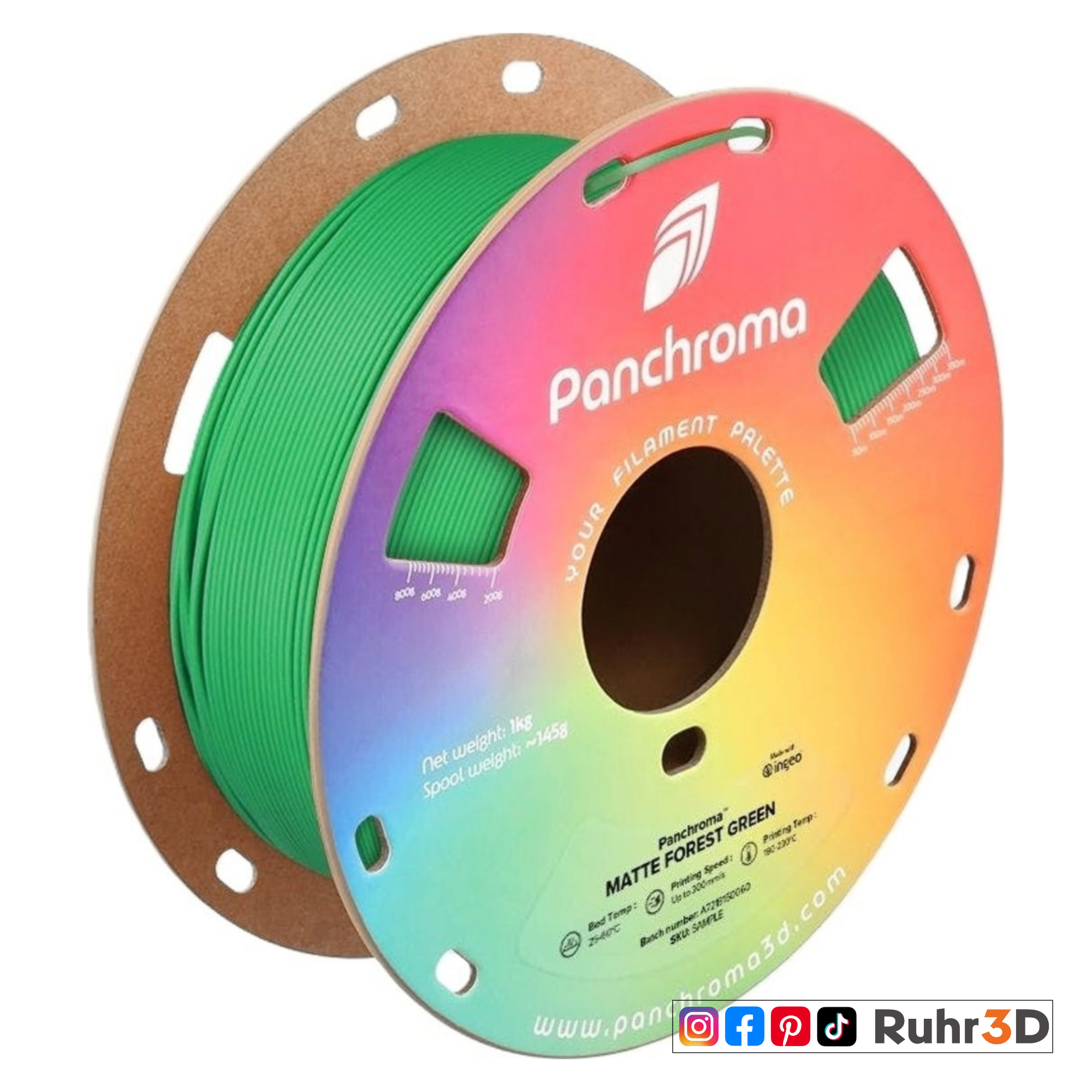 PLA Matt - Forest Green - 1,75mm / 1,0kg