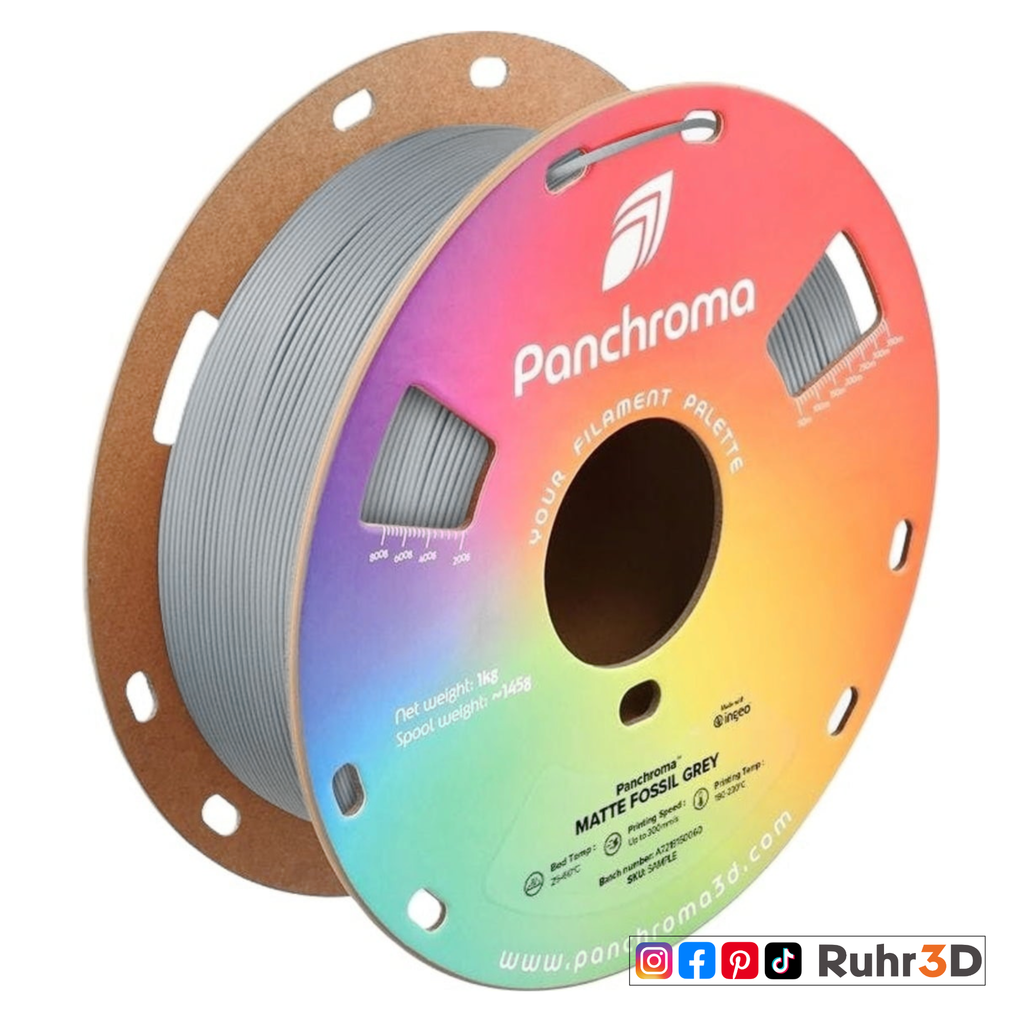 PLA Matt - Fossil Grey - 1,75mm / 1,0kg