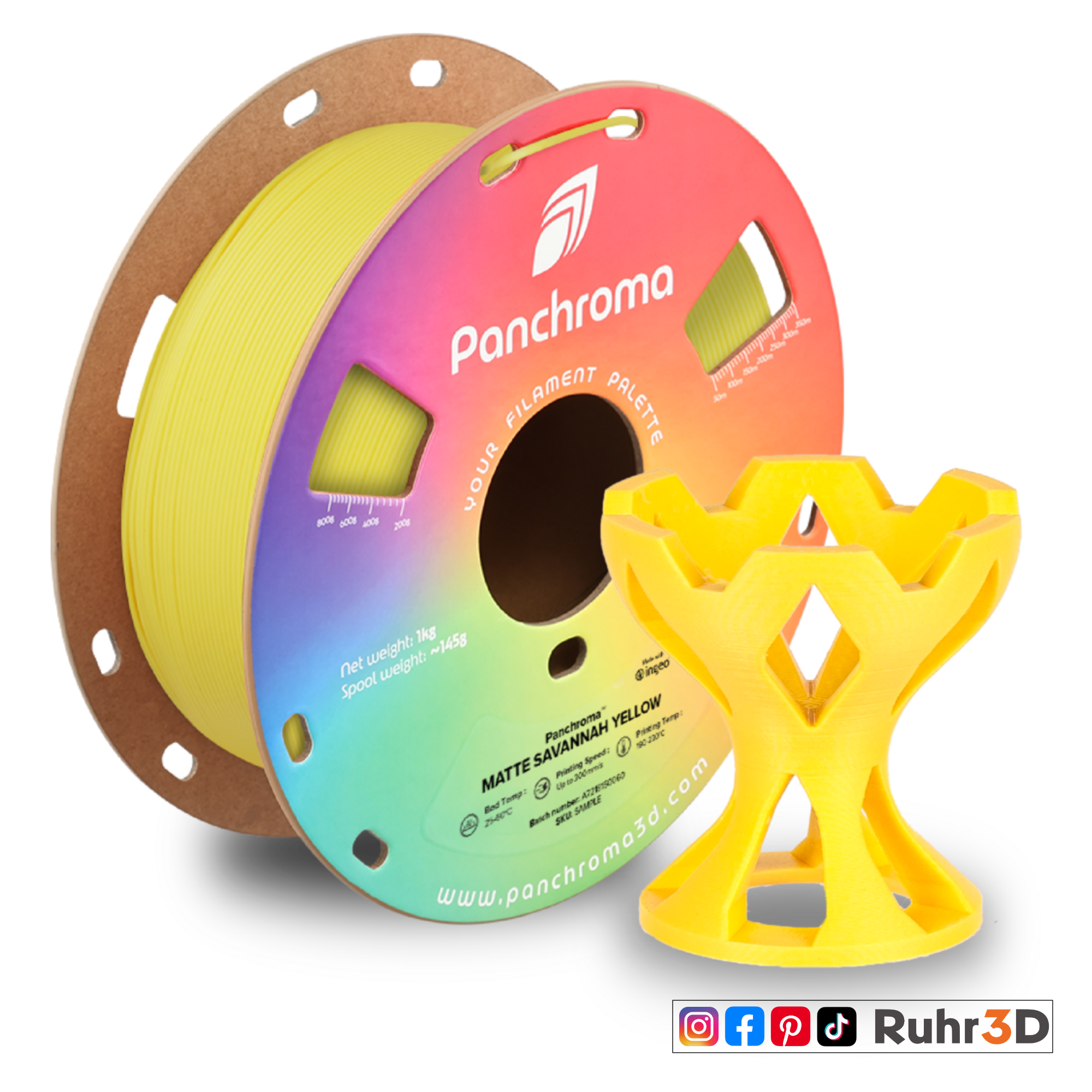 PLA Matt - Savannah Yellow - 1,75mm / 1,0kg