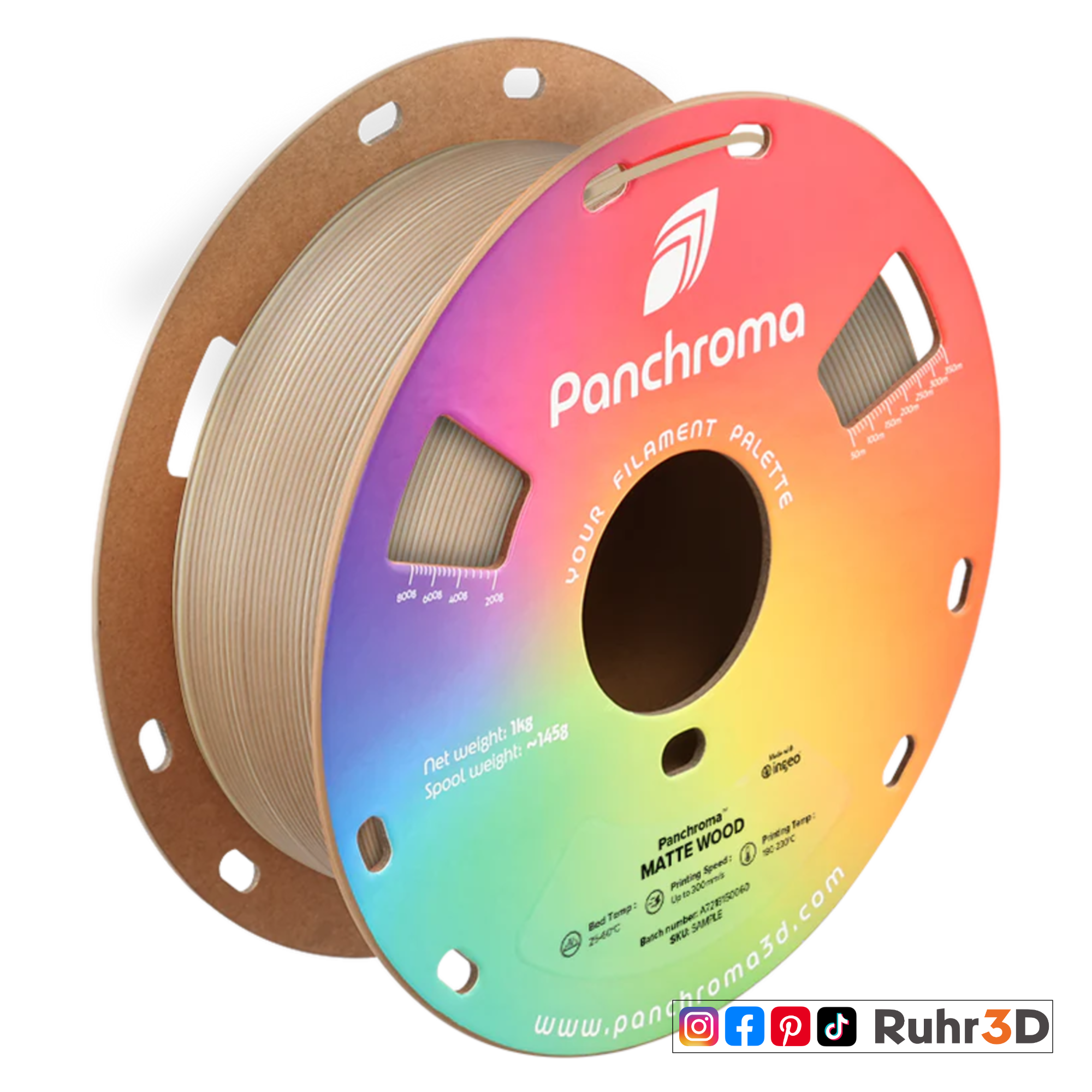 PLA Dual Gradient - Matte Wood - 1,75mm / 1,0kg