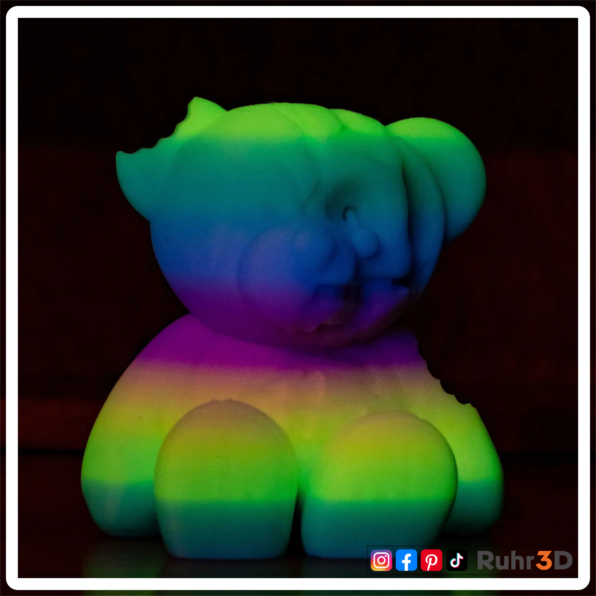 PLA Gradient - Luminous Rainbow - 1,75mm / 1,0kg