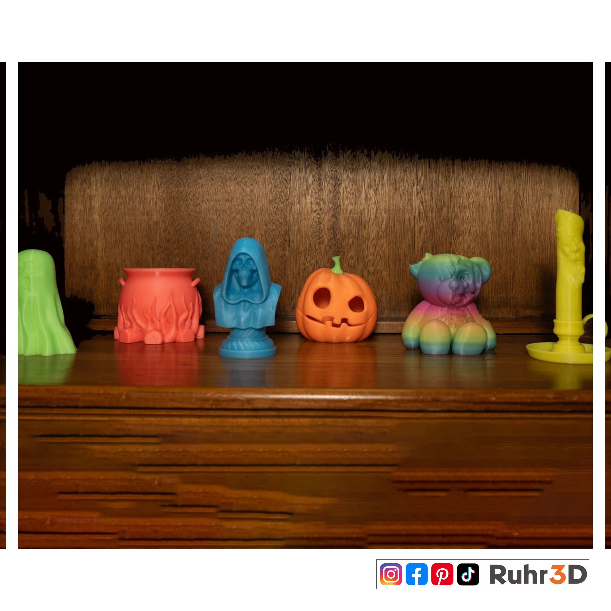 PLA Gradient - Luminous Rainbow - 1,75mm / 1,0kg