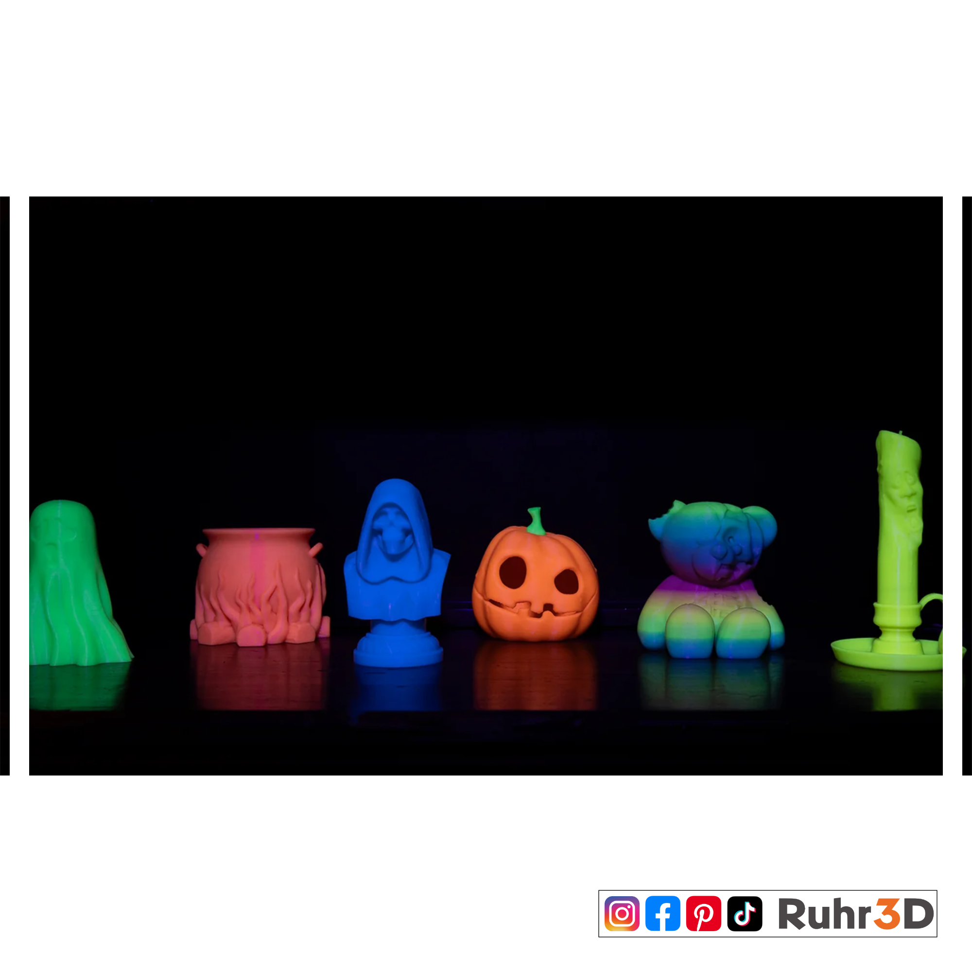 PLA Gradient - Luminous Rainbow - 1,75mm / 1,0kg