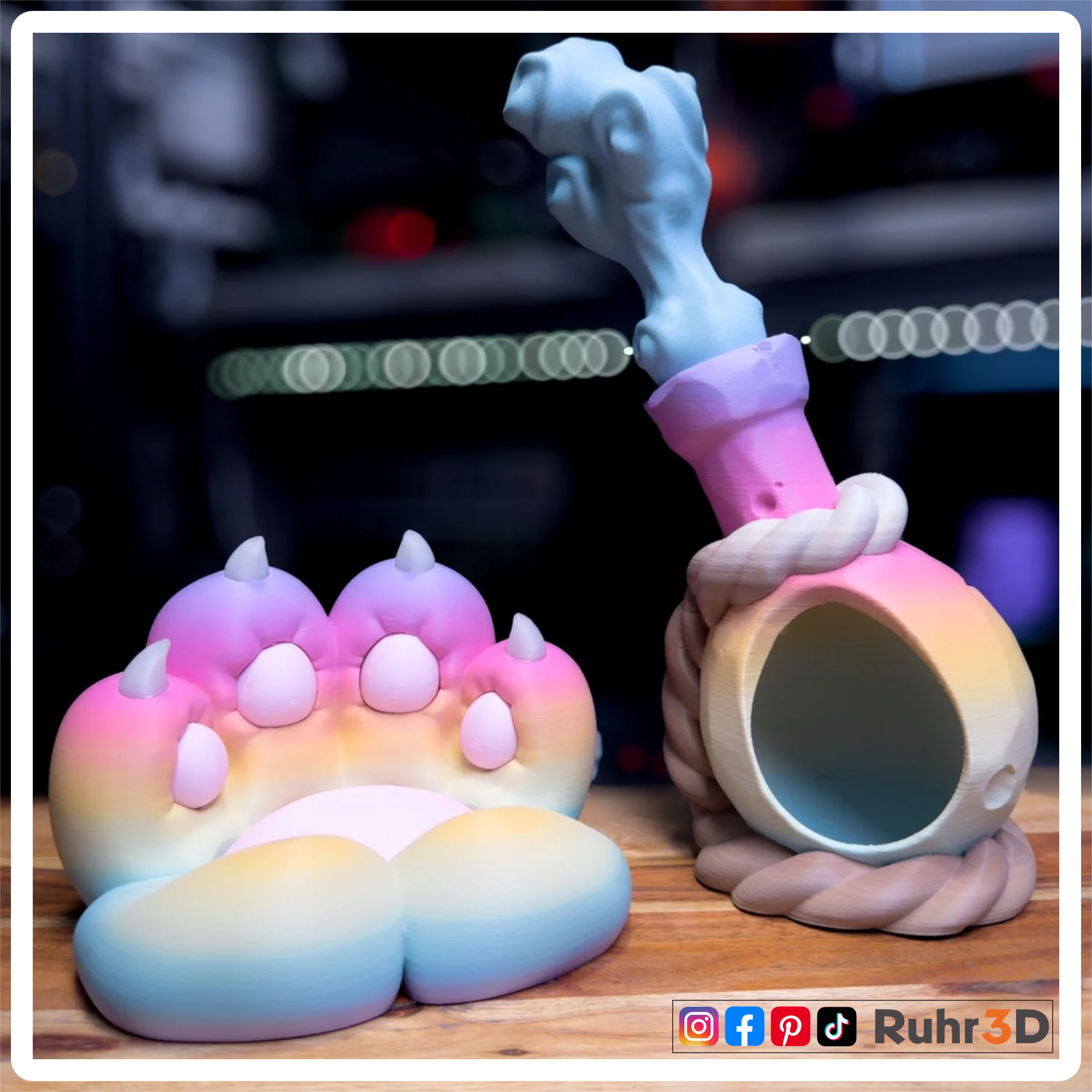 PLA Gradient - Matte Pastel Rainbow - 1,75mm / 1,0kg