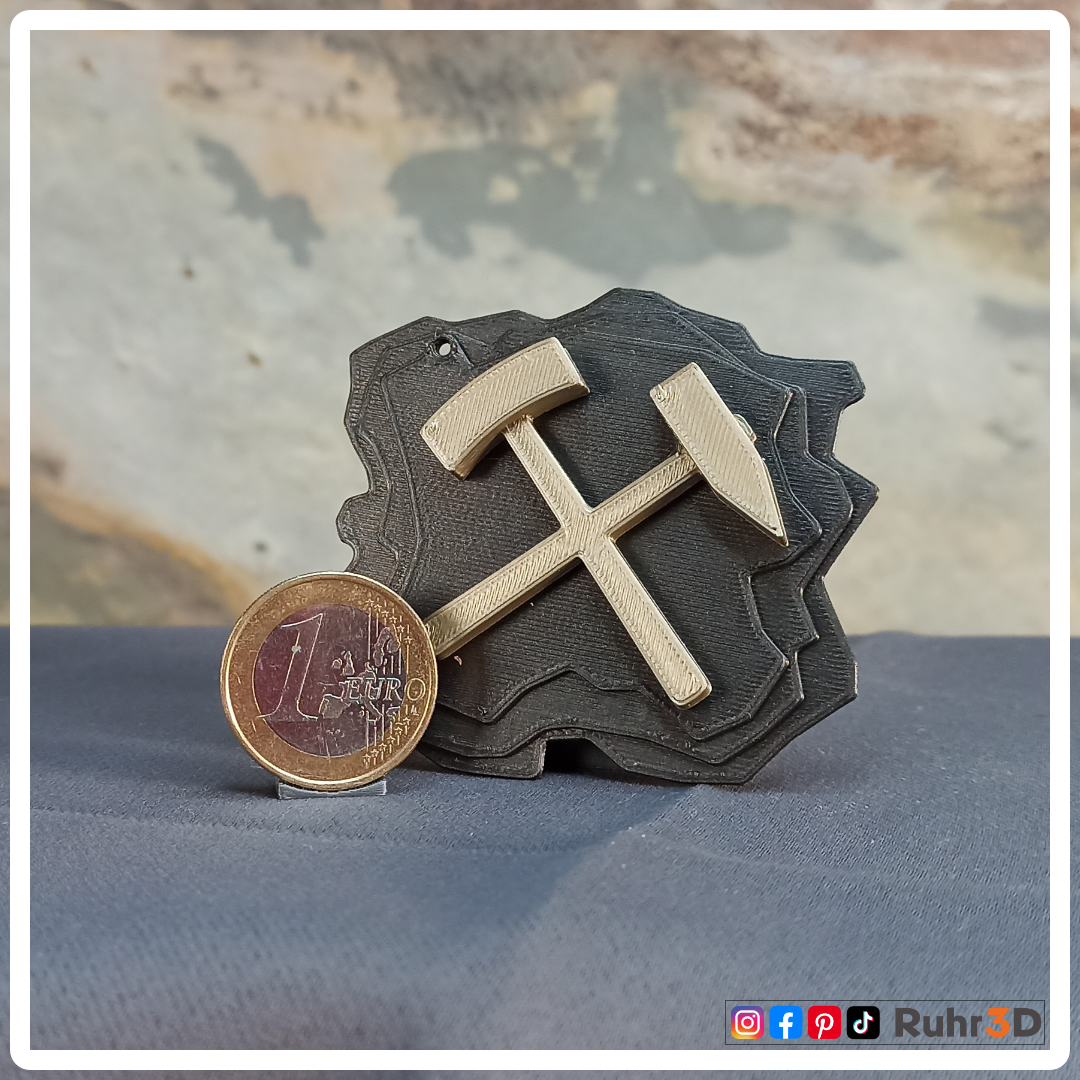 Schlüsselanhänger Schlägel & Eisen auf Kohle • Heimat | Ruhrgebiet | Revier | Ruhrpott | Bergbau | Kumpel | Lore •