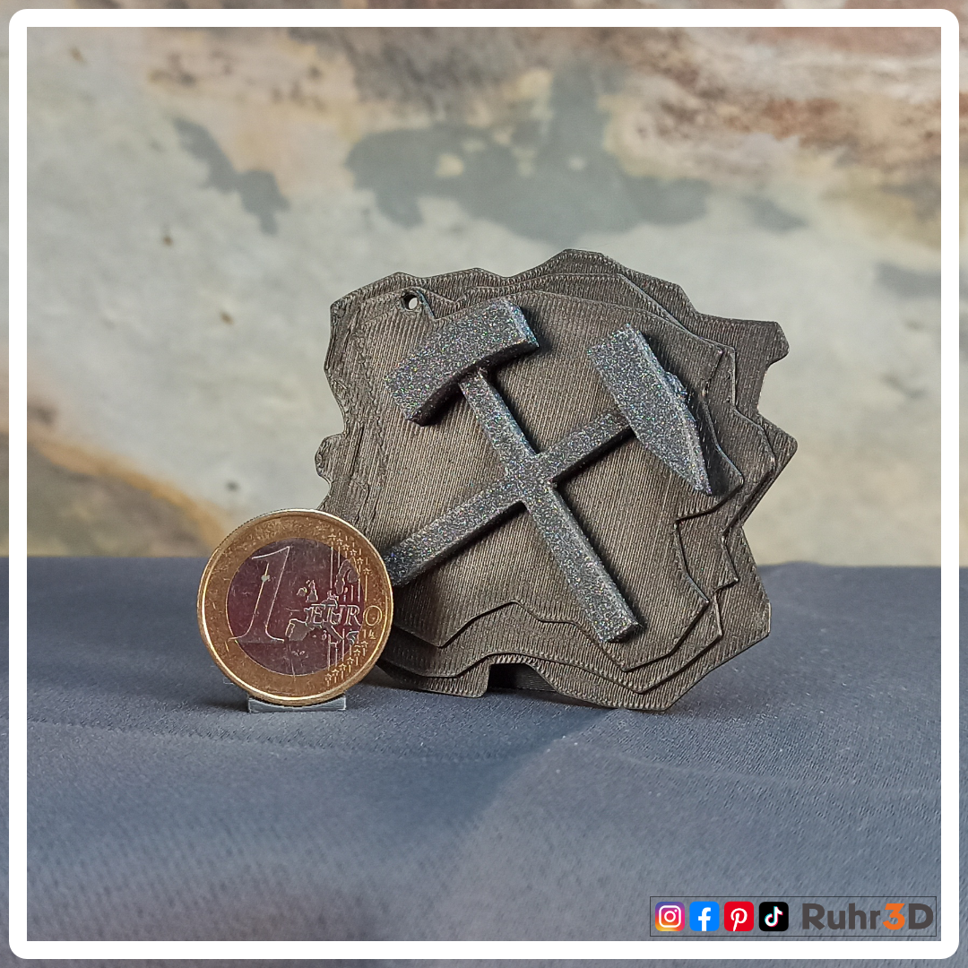 Schlüsselanhänger Schlägel & Eisen auf Kohle • Heimat | Ruhrgebiet | Revier | Ruhrpott | Bergbau | Kumpel | Lore •