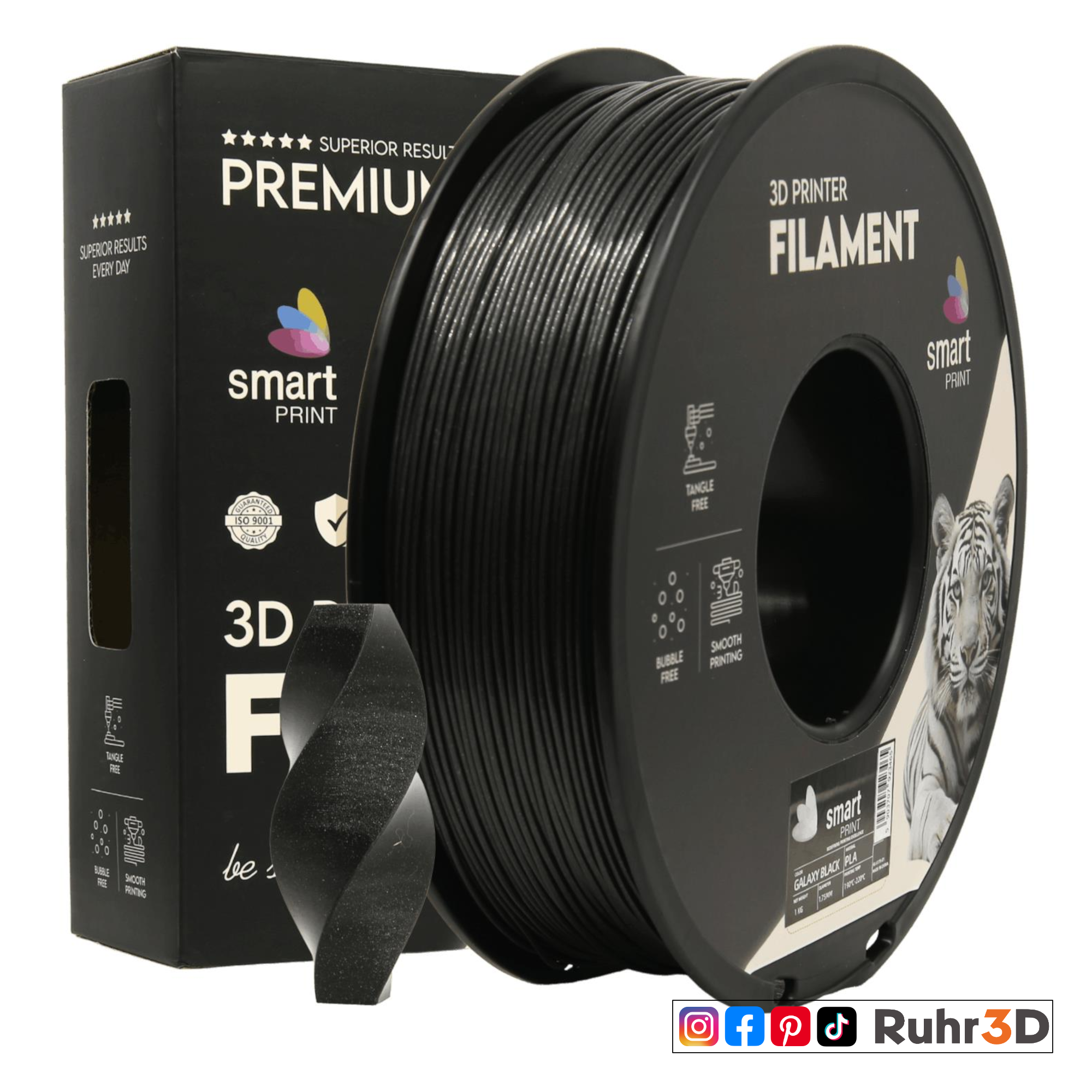 PLA Galaxy - Black - 1,75mm / 1,0kg