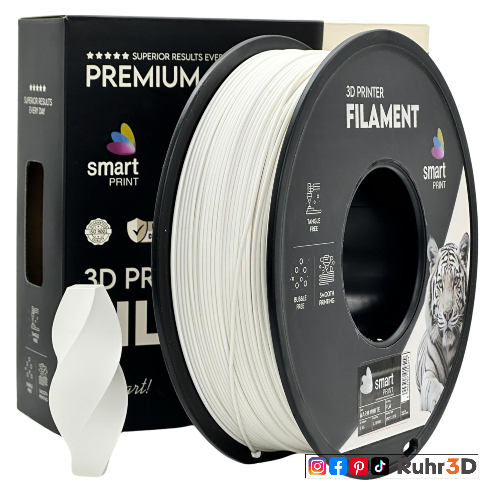 PLA Smart Print - Warm White- 1,75mm / 1,0kg