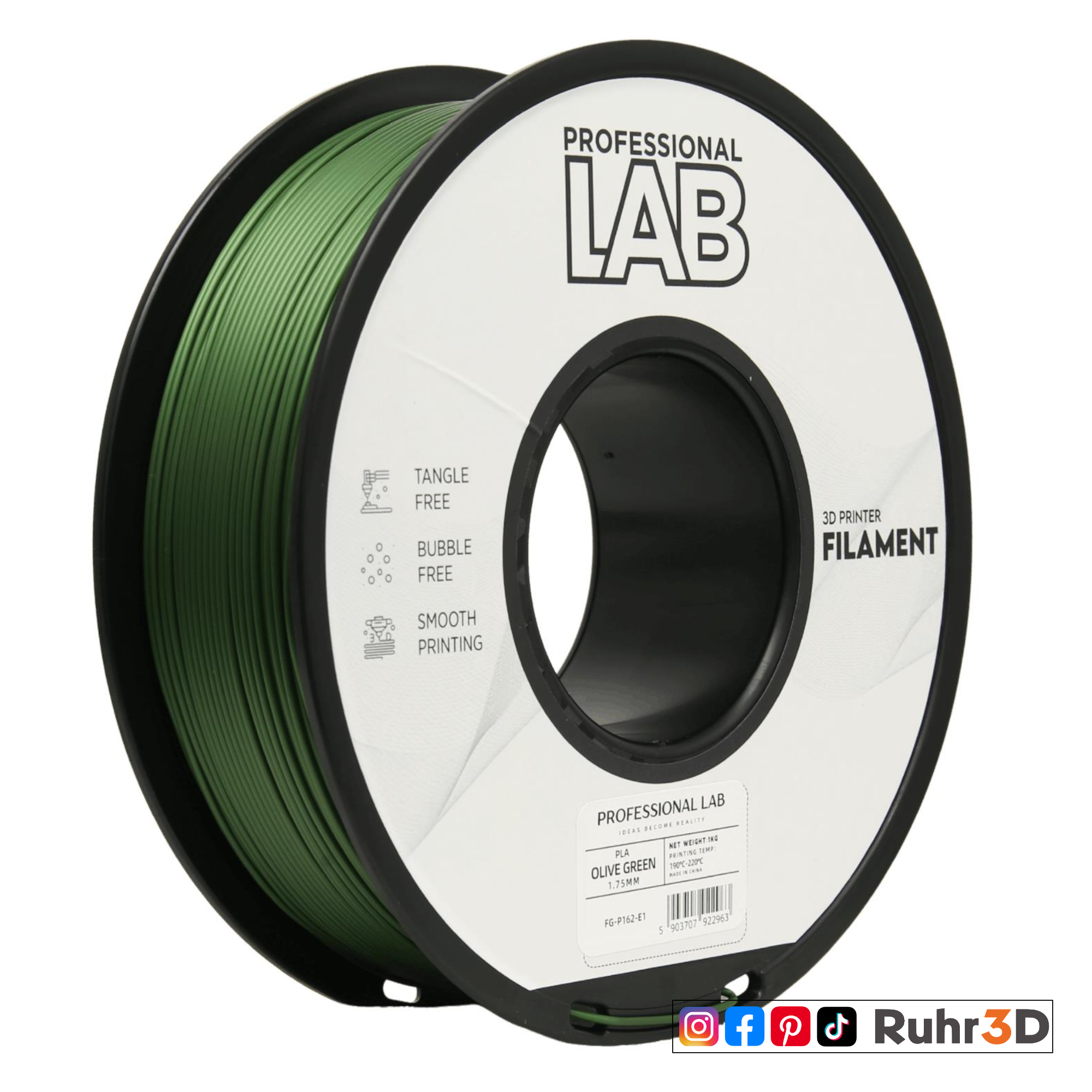 PLA - Olive Green - 1,75mm / 1,0kg