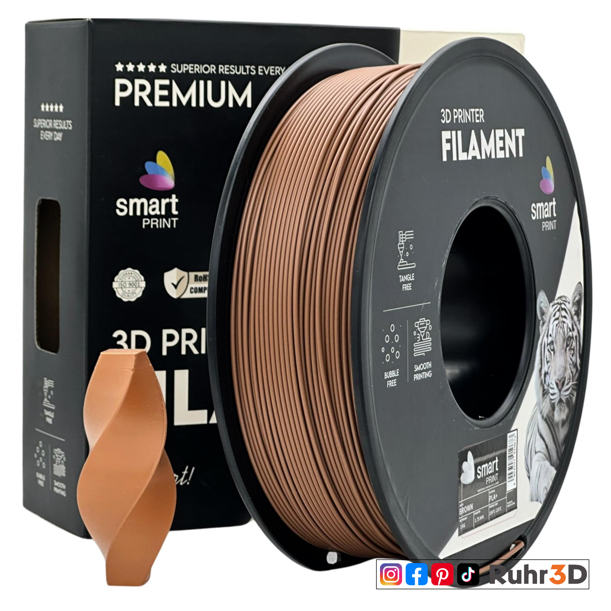 PLA+ - Brown - 1,75mm / 1,0kg