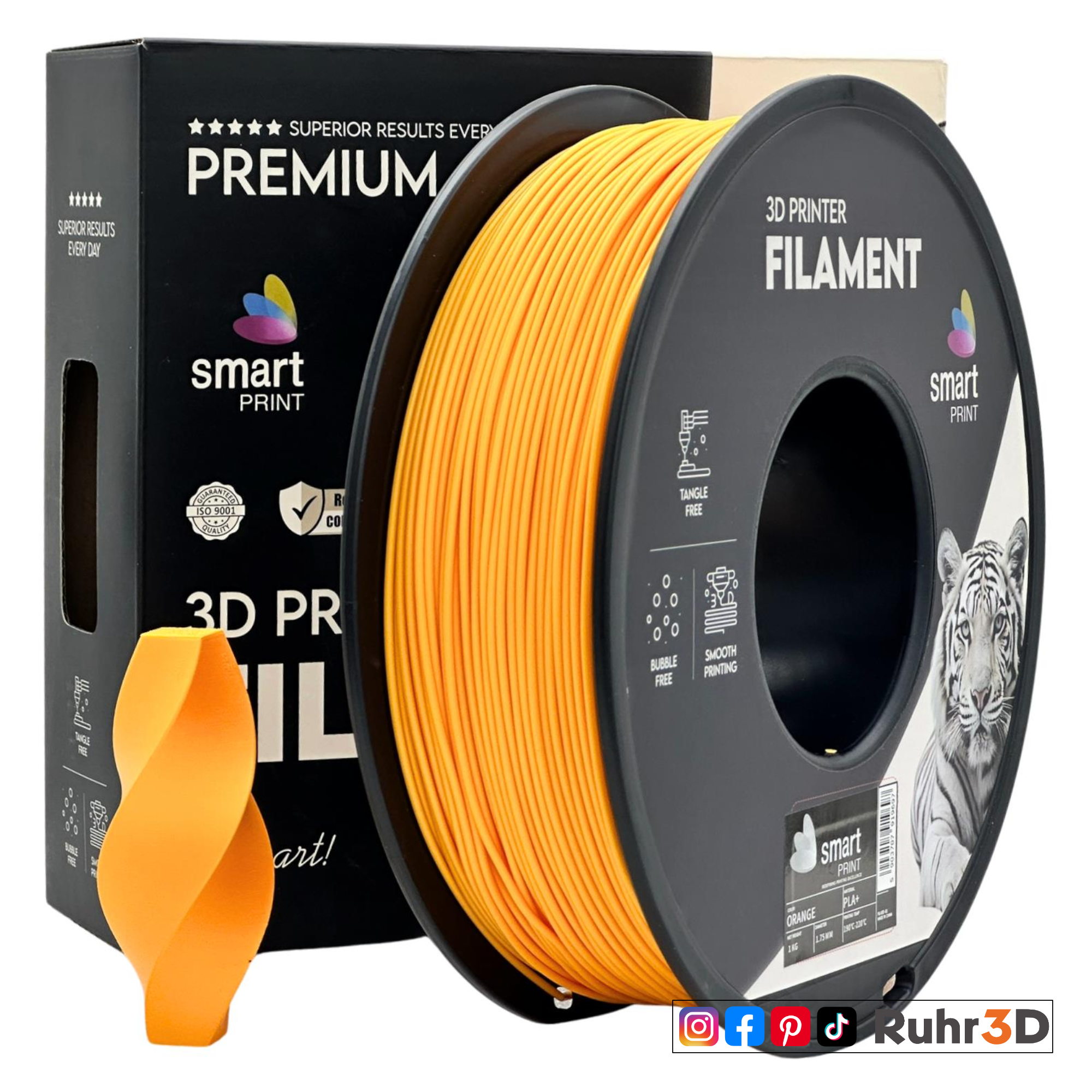 PLA+ - Orange - 1,75mm / 1,0kg