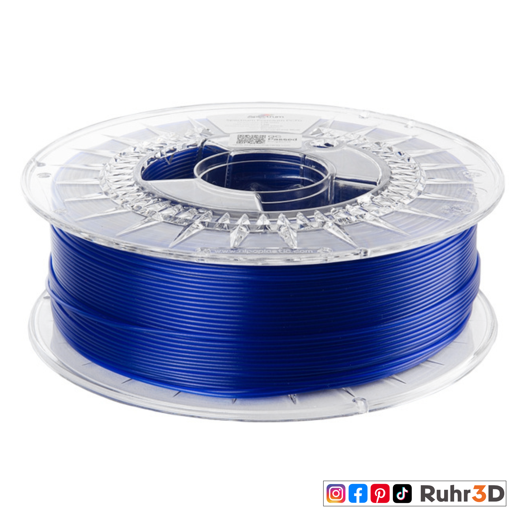 PCTG Transparent - Blue - 1,75mm / 1,0kg