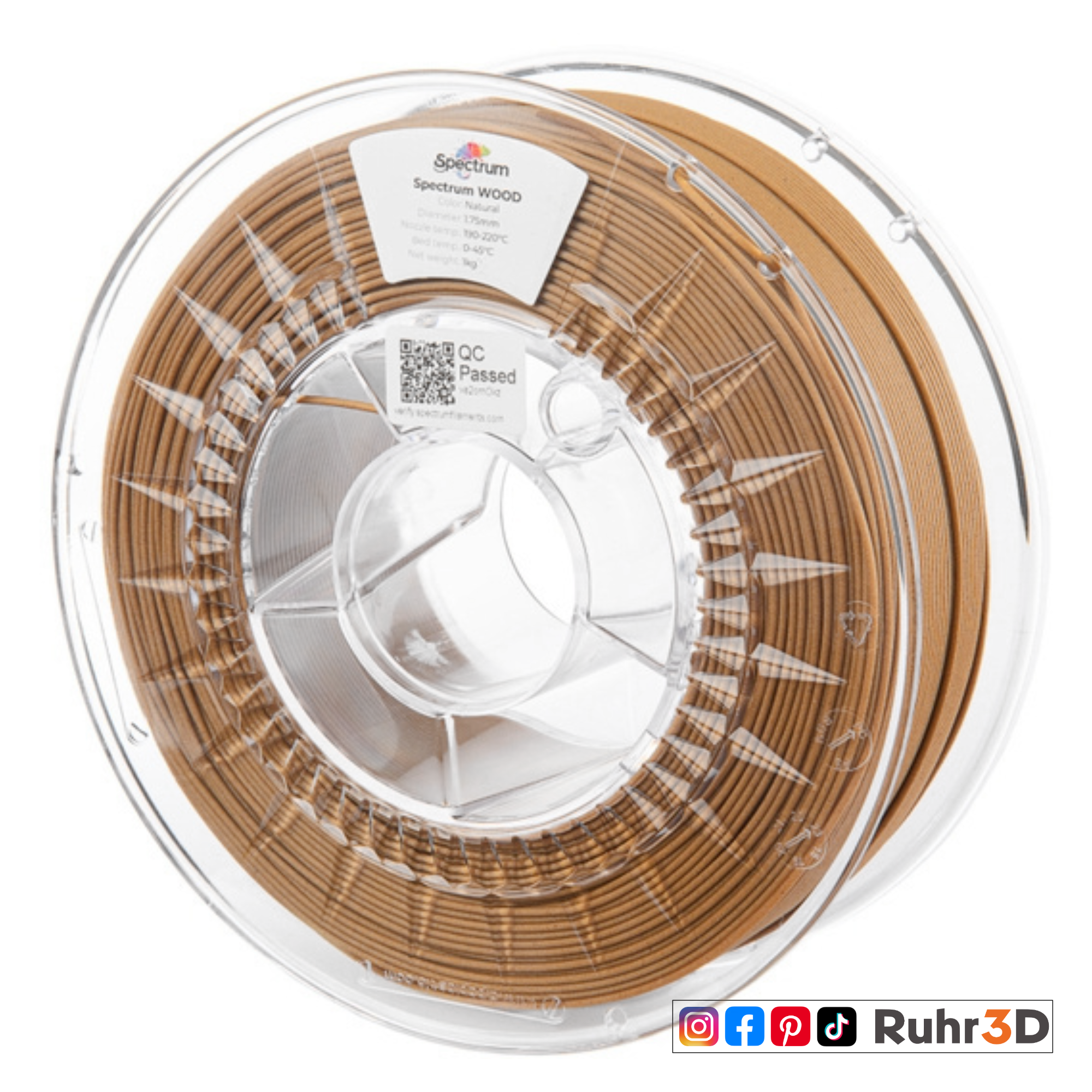 PLA Wood - Natural - 1,75mm / 1,0kg