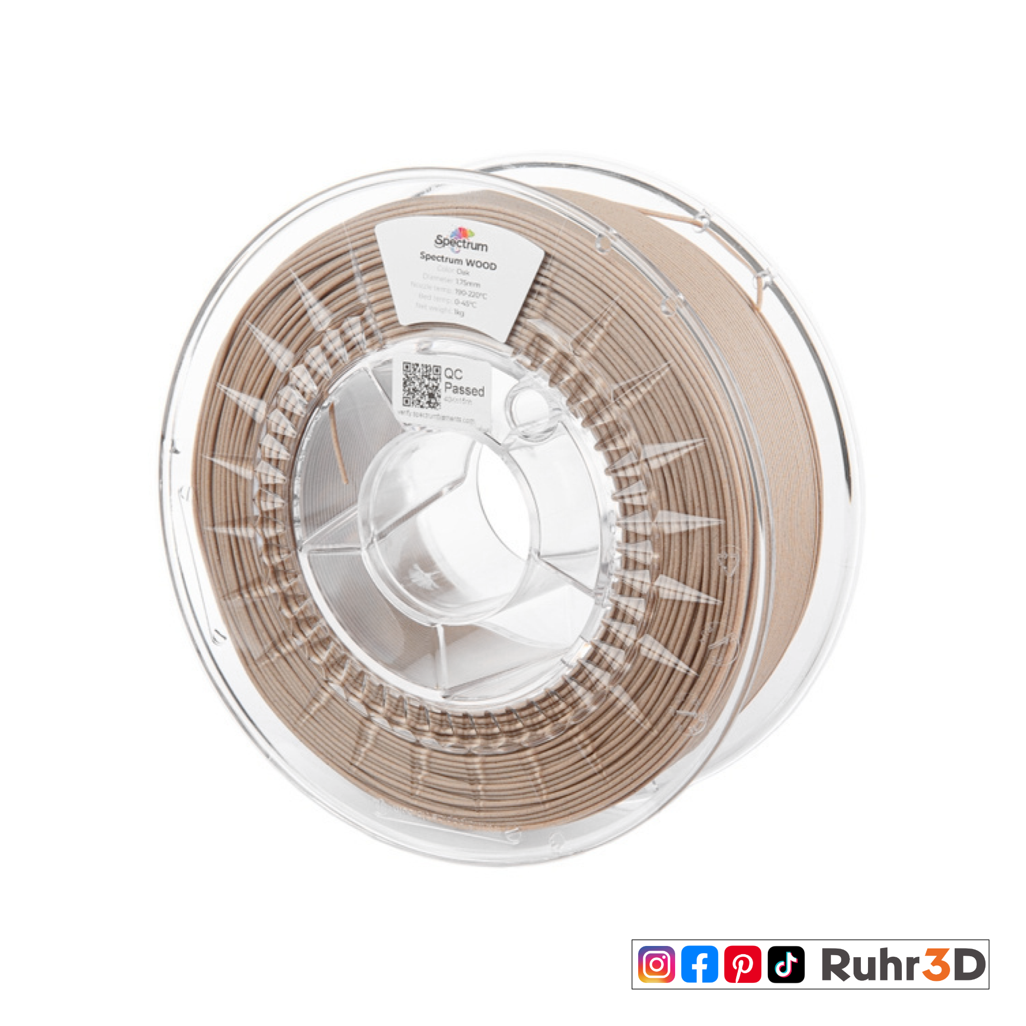 PLA Wood - Oak - 1,75mm / 1,0kg