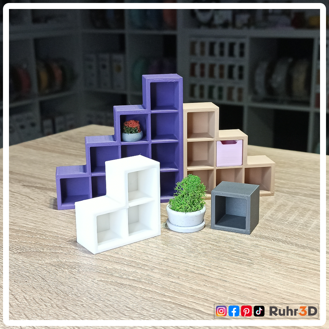 Miniatur Regal - Modell B • Wichtel • Fee • Puppenhaus • Miniverse • Fanart • Dekoration •